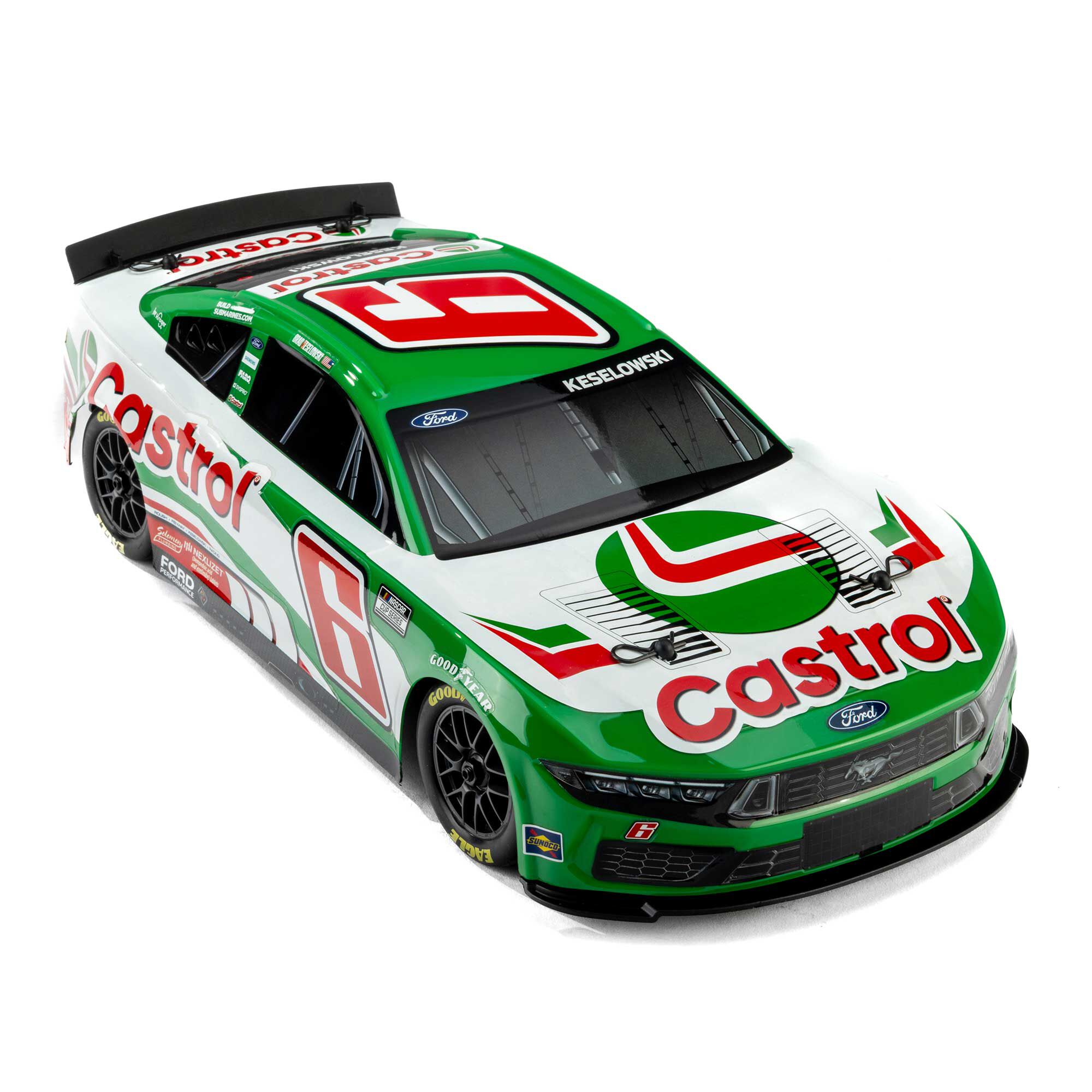 Losi 1:12 NASCAR RC Race Car Brad Keselowski No. 6 2026 Castrol Ford Mustang 2S AWD RTR Brushed On-Road-LOS1122606
