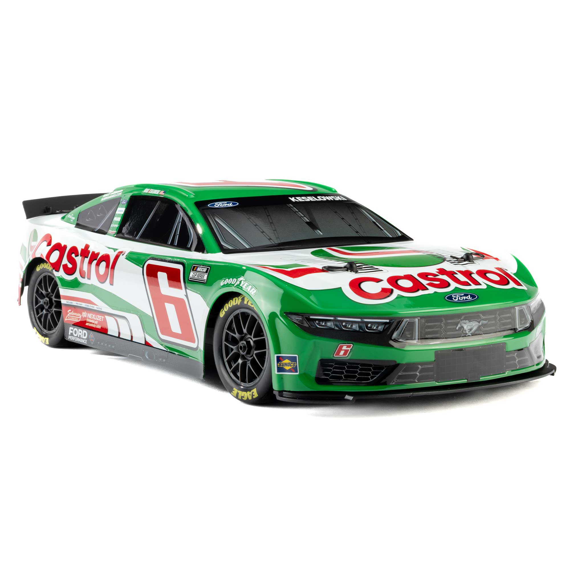 Losi 1:12 NASCAR RC Race Car Brad Keselowski No. 6 2026 Castrol Ford Mustang 2S AWD RTR Brushed On-Road-LOS1122606