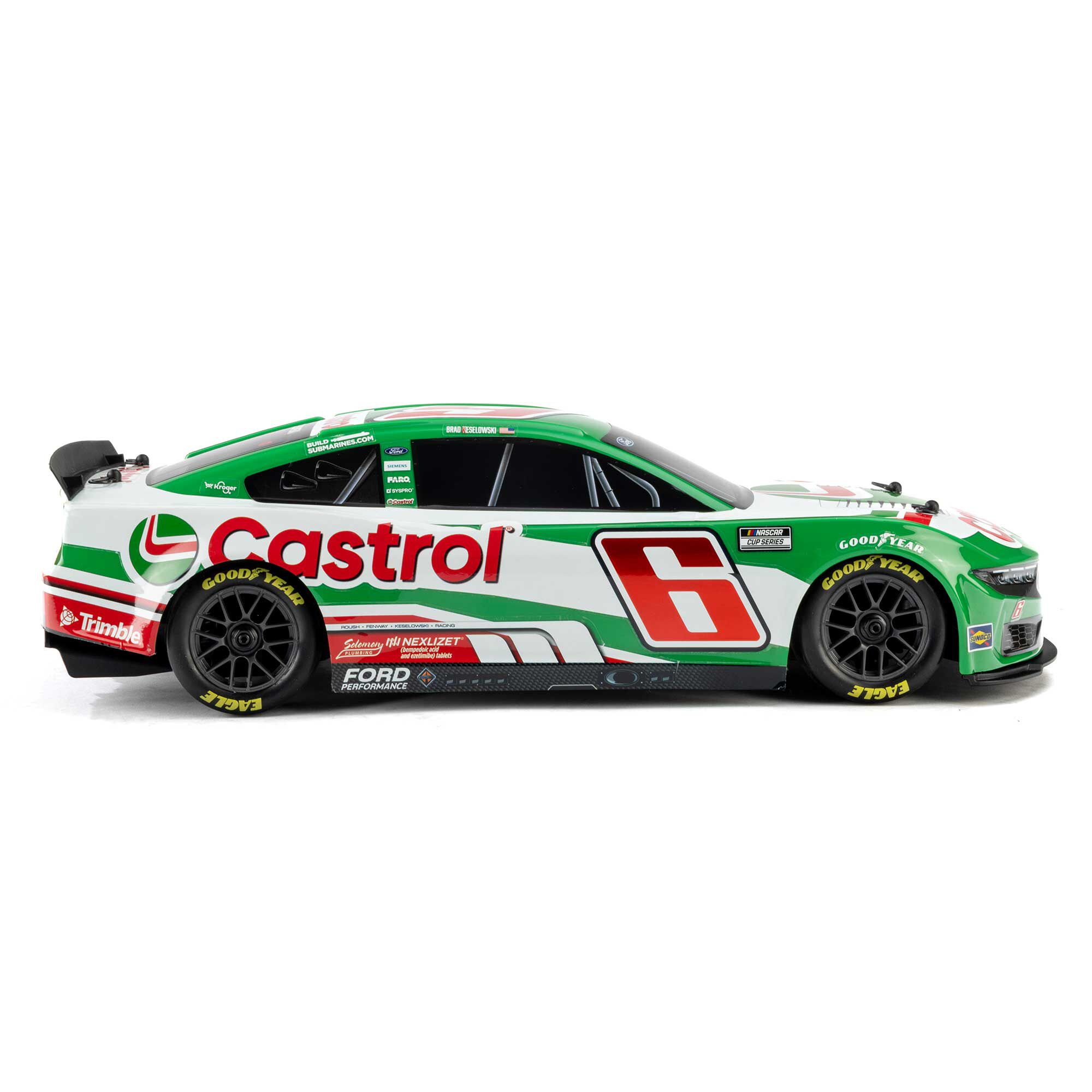 Losi 1:12 NASCAR RC Race Car Brad Keselowski No. 6 2026 Castrol Ford Mustang 2S AWD RTR Brushed On-Road-LOS1122606