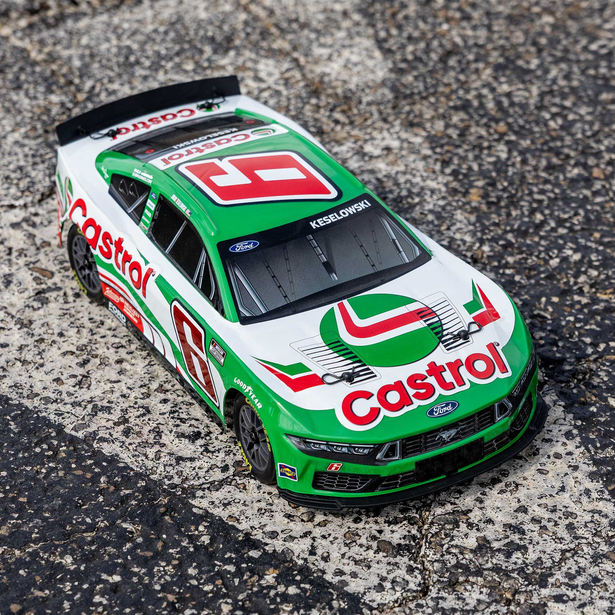 Losi 1:12 NASCAR RC Race Car Brad Keselowski No. 6 2026 Castrol Ford Mustang 2S AWD RTR Brushed On-Road-LOS1122606