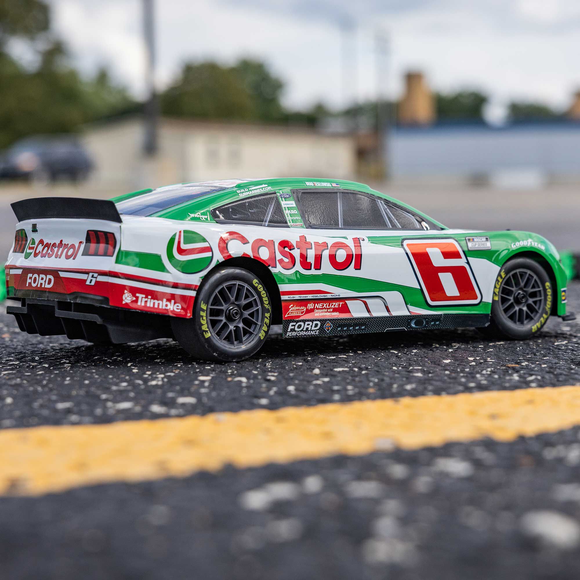 Losi 1:12 NASCAR RC Race Car Brad Keselowski No. 6 2026 Castrol Ford Mustang 2S AWD RTR Brushed On-Road-LOS1122606