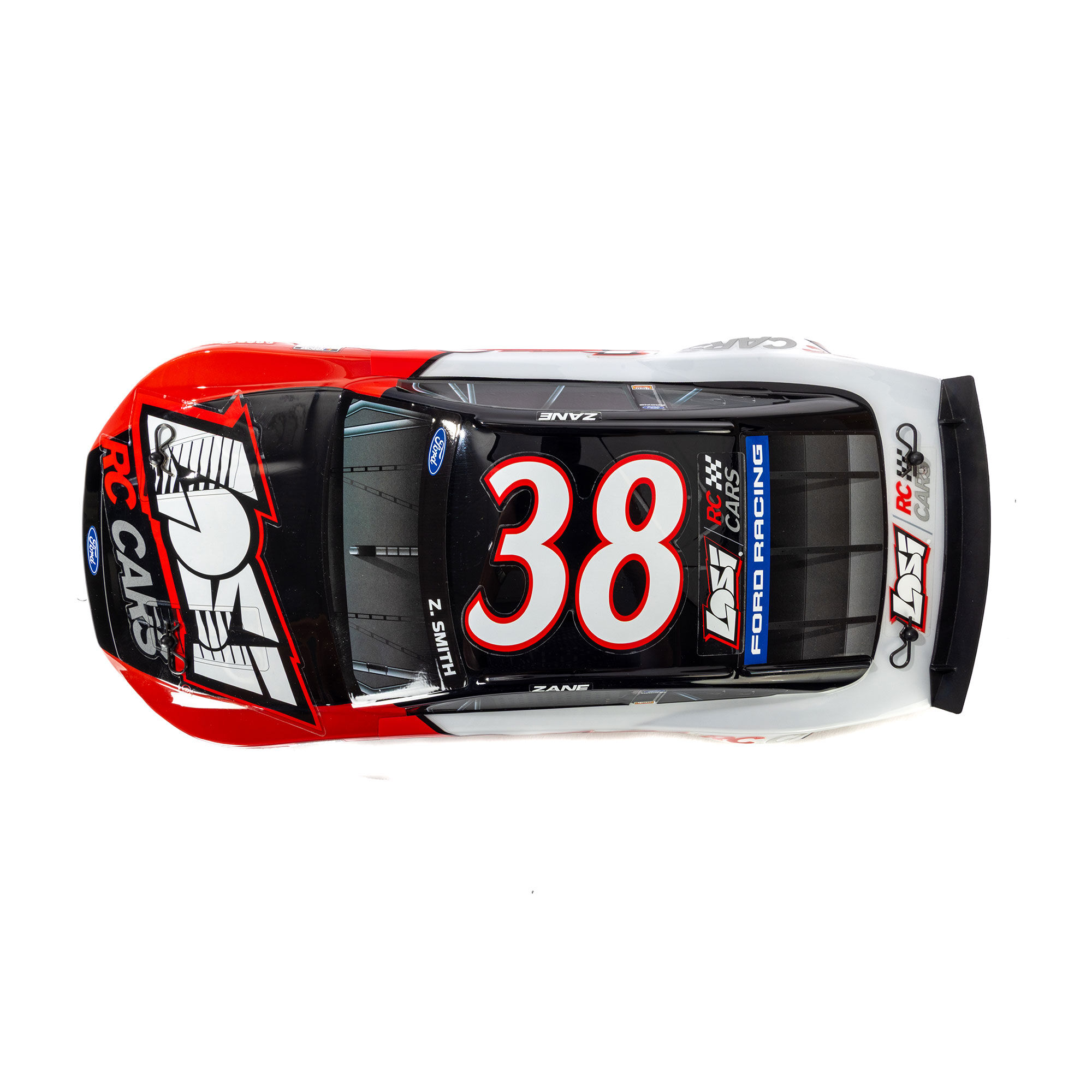 Losi 1:12 NASCAR RC Race Car Zane Smith No. 38 2026 Losi Ford Mustang 2S AWD RTR Brushed On-Road (Battery & Charger Included)