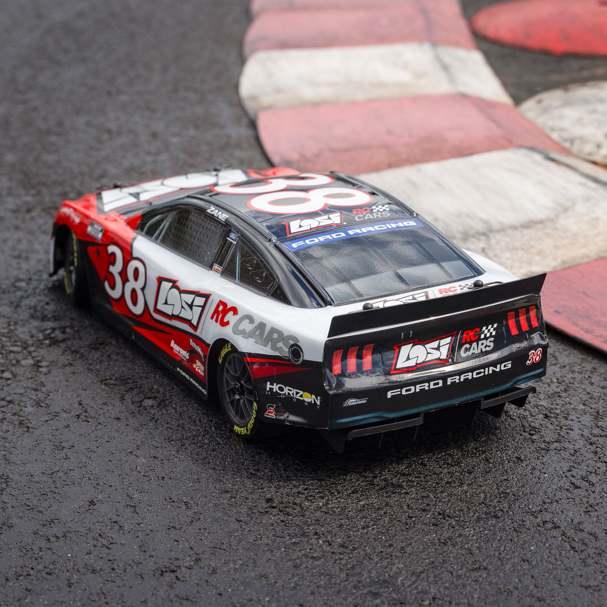 Losi 1:12 NASCAR RC Race Car Zane Smith No. 38 2026 Losi Ford Mustang 2S AWD RTR Brushed On-Road (Battery & Charger Included)