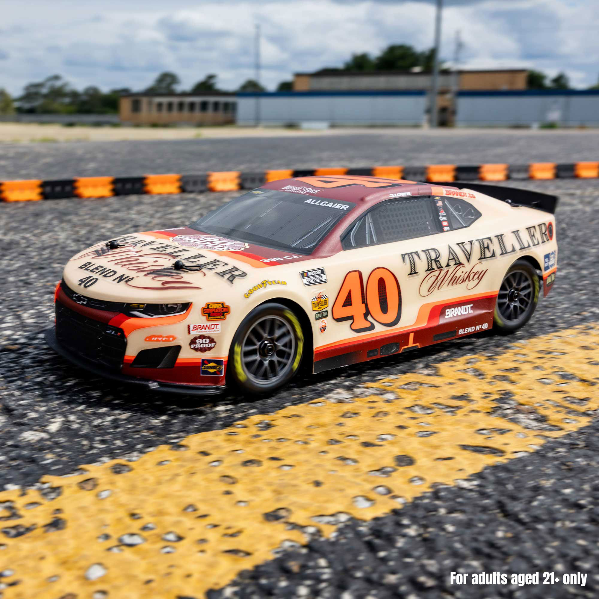 Losi 1:12 NASCAR RC Race Car Justin Allgaier No. 40 2026 Traveller Whiskey Chevrolet ZL1 2S AWD RTR-LOS1122640