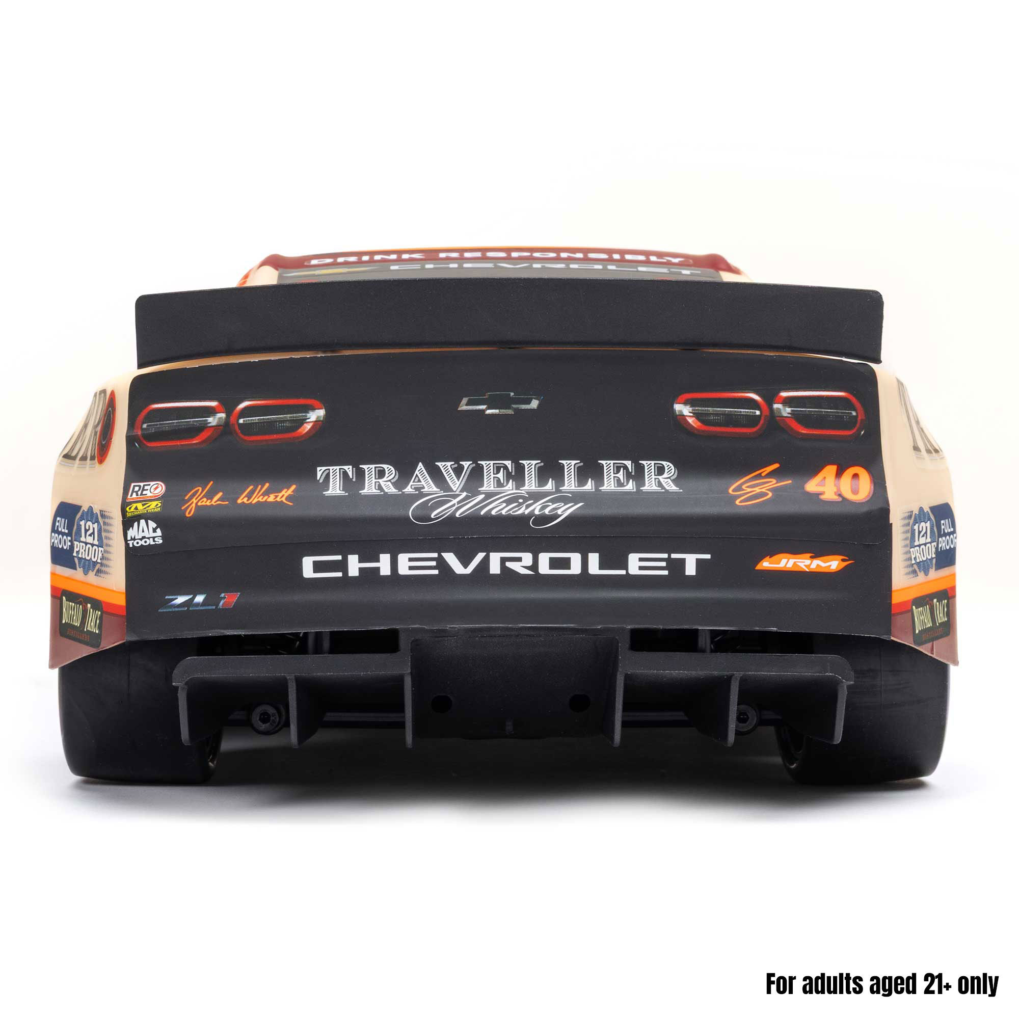 Losi 1:12 NASCAR RC Race Car Justin Allgaier No. 40 2026 Traveller Whiskey Chevrolet ZL1 2S AWD RTR-LOS1122640