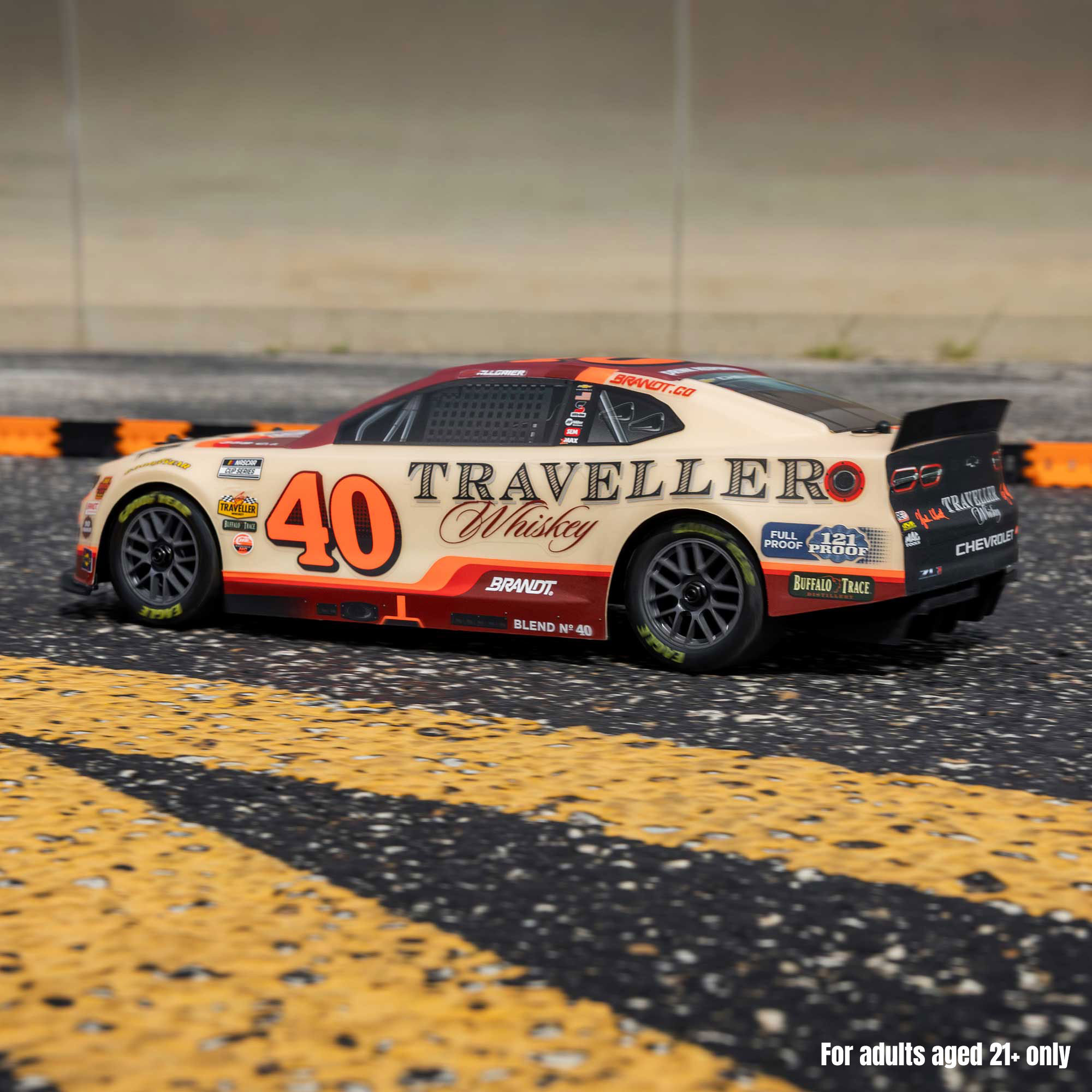 Losi 1:12 NASCAR RC Race Car Justin Allgaier No. 40 2026 Traveller Whiskey Chevrolet ZL1 2S AWD RTR-LOS1122640