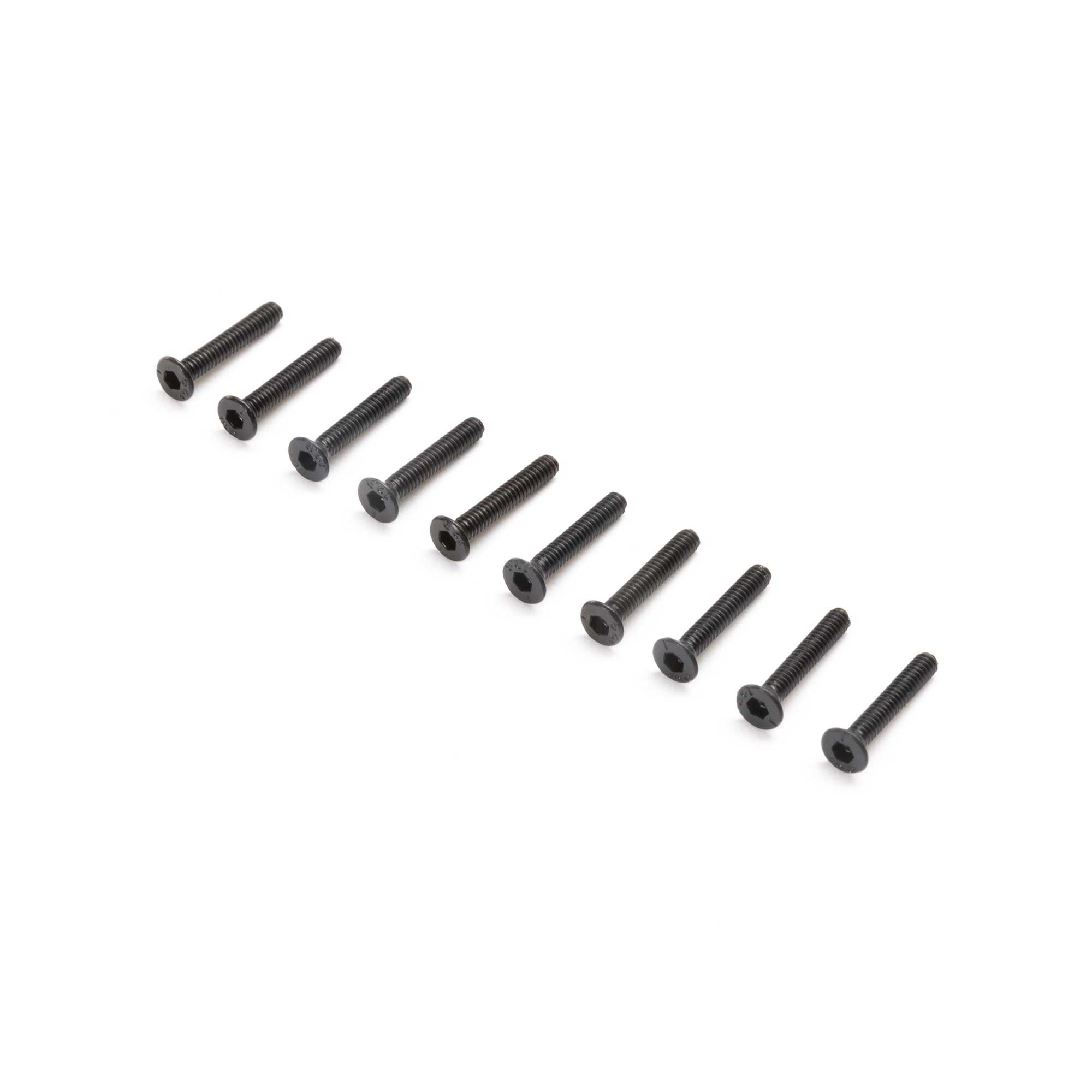 Losi Flat Head Screws, M2x12mm (10)-LOS215003