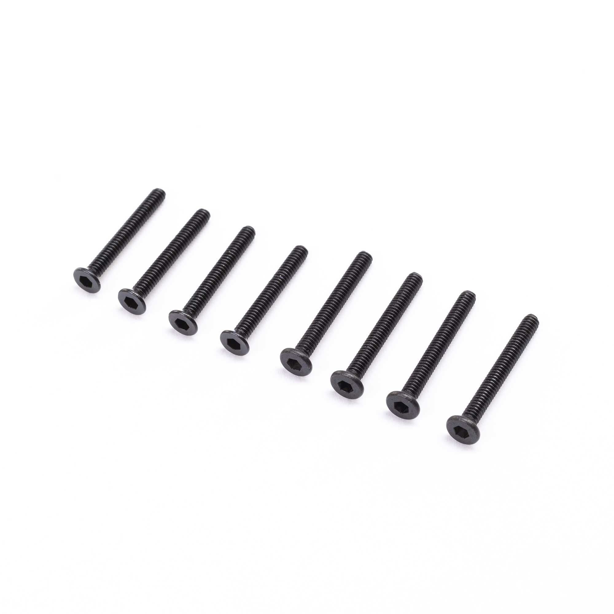 Losi Flathead Screws M2 x 16mm, M2 x 18mm (8)-LOS216007