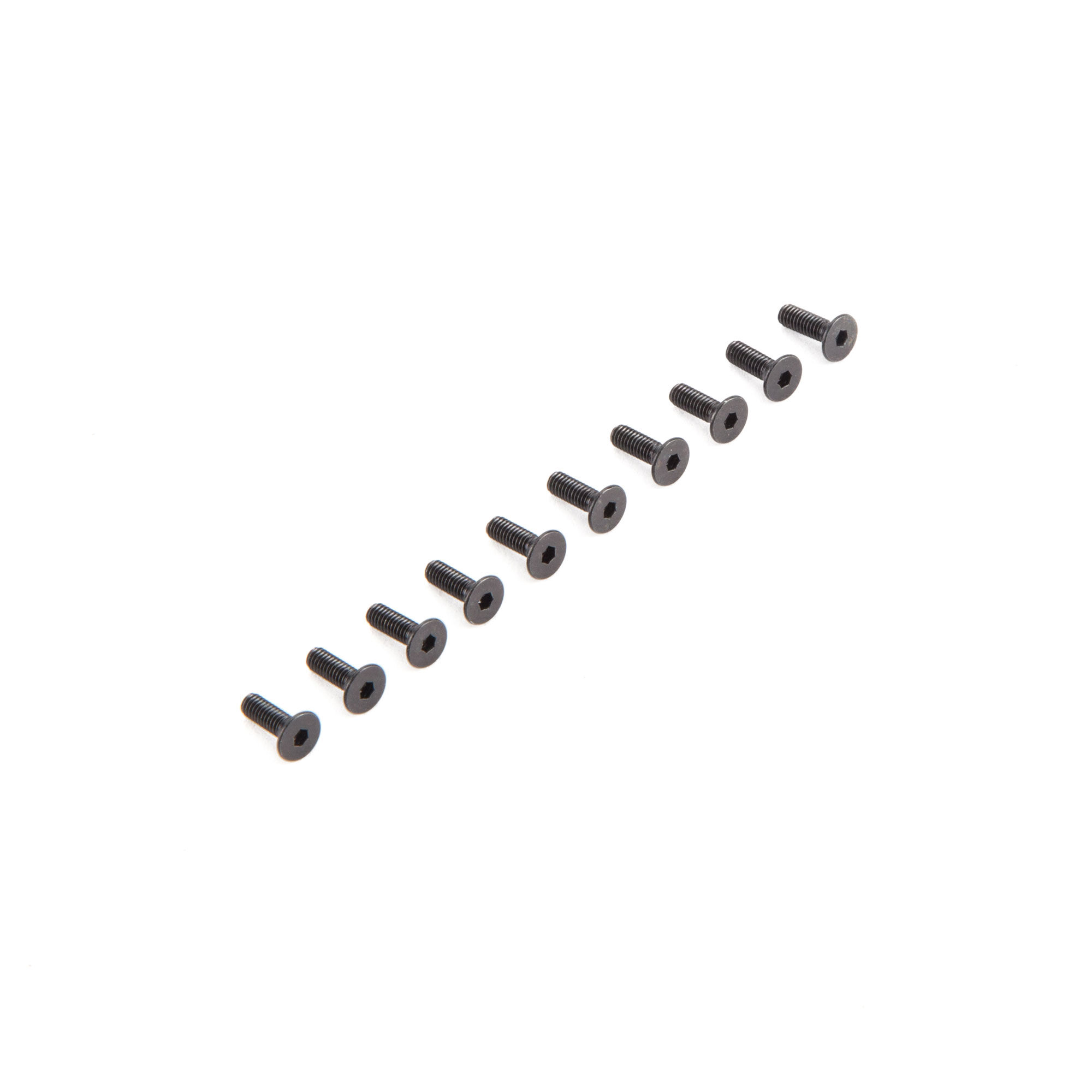 Losi Flat Head Screws M2.5 x 8mm (10)-LOS235009
