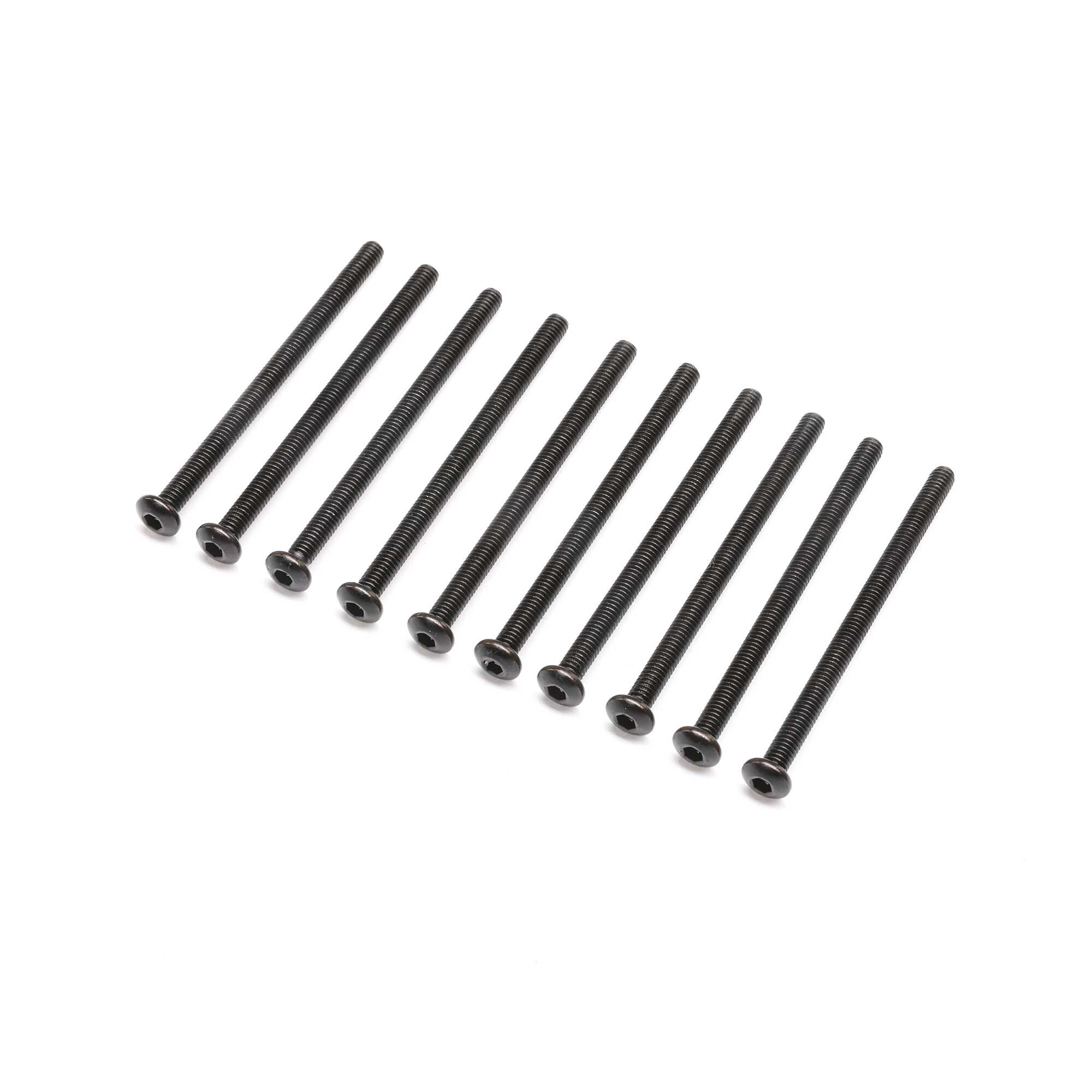 Losi Button Head Screws M4x60mm (10)-LOS255028