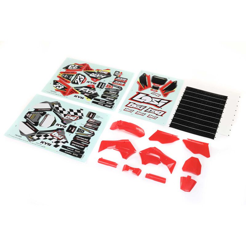 Losi Plastics with Wraps: PM-MX/SM-LOS260000/LOS260001/LOS260002