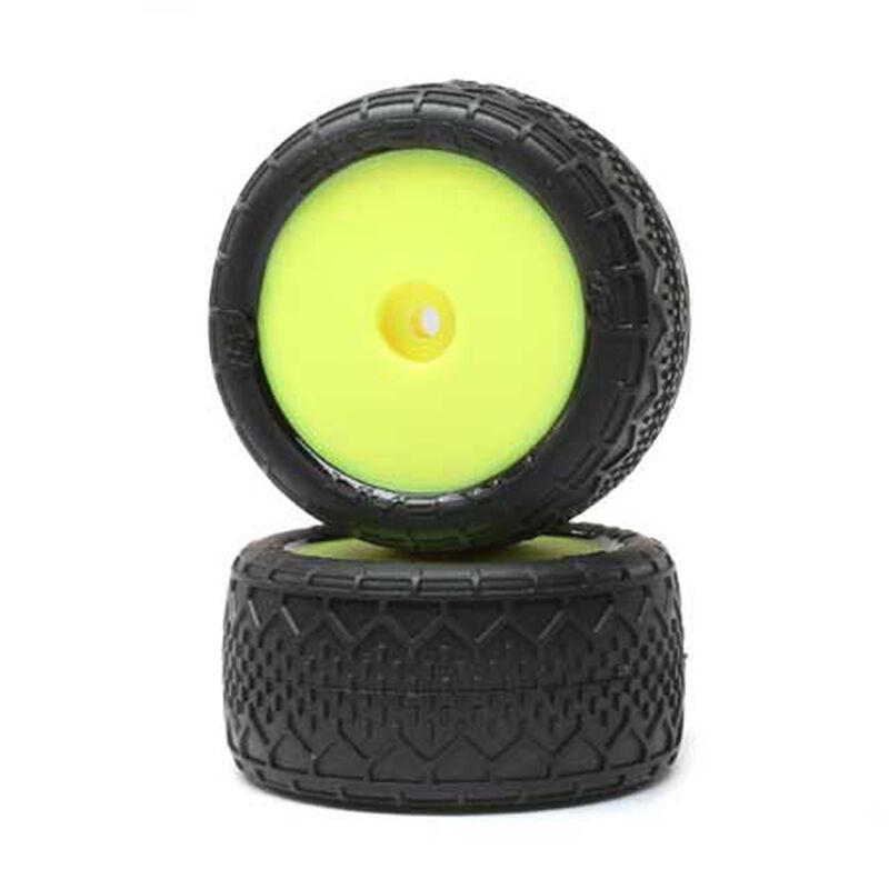 Losi BK Bar RR Mounted Yellow / White (2): Mini-B-LOS41016