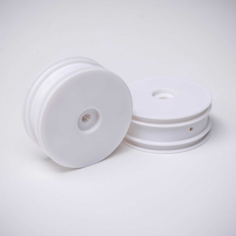 Losi Front Wheel, White (2): Mini-B-LOS41025