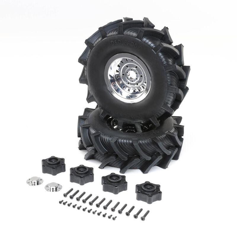 Losi D&D Paddy Tire w/Foam, Premount (2): LMT Mega-LOS44003