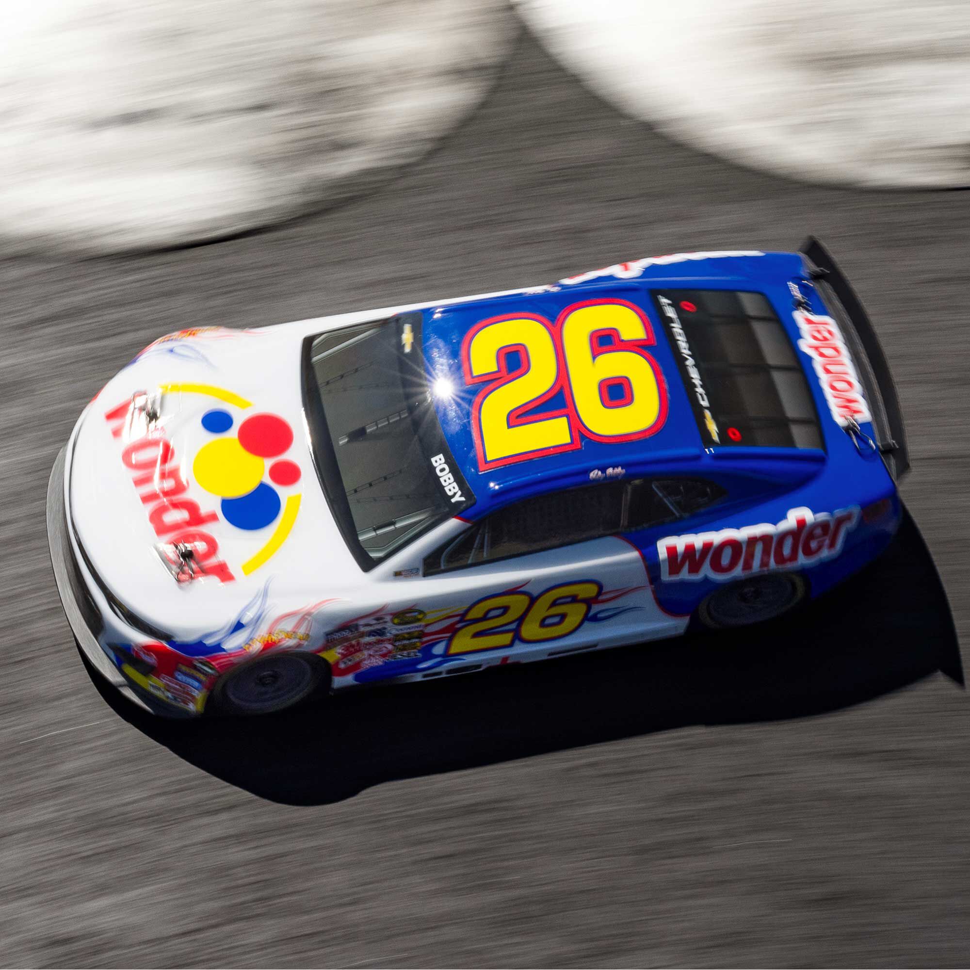 Losi 1:12 NASCAR RC Race Car Ricky Bobby No. 26 2026 Wonder Bread Chevrolet ZL1 2S AWD RTR Brushed On-Road-LOSF1122626