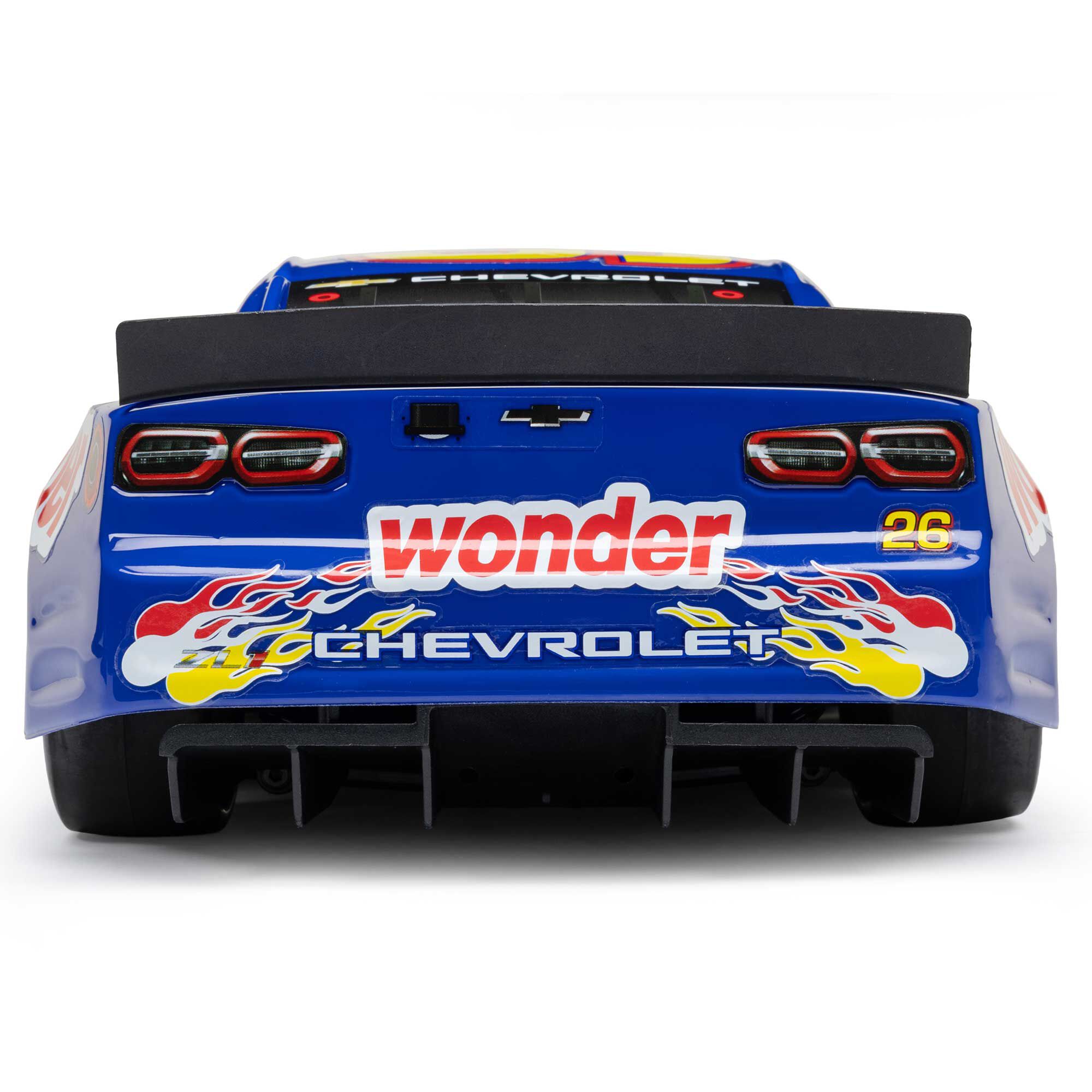 Losi 1:12 NASCAR RC Race Car Ricky Bobby No. 26 2026 Wonder Bread Chevrolet ZL1 2S AWD RTR Brushed On-Road-LOSF1122626