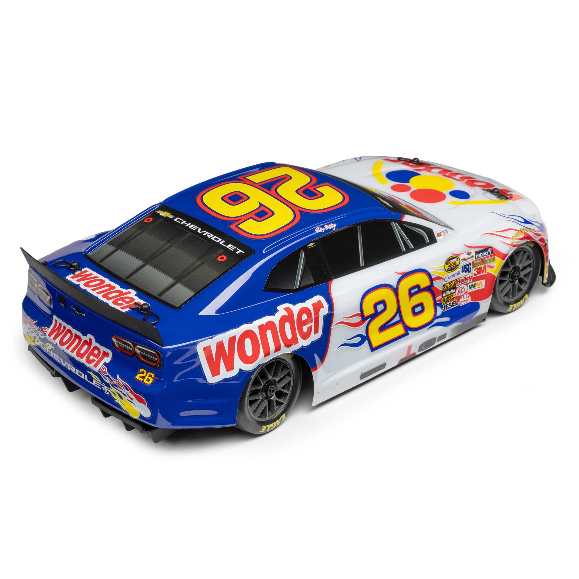 Losi 1:12 NASCAR RC Race Car Ricky Bobby No. 26 2026 Wonder Bread Chevrolet ZL1 2S AWD RTR Brushed On-Road-LOSF1122626
