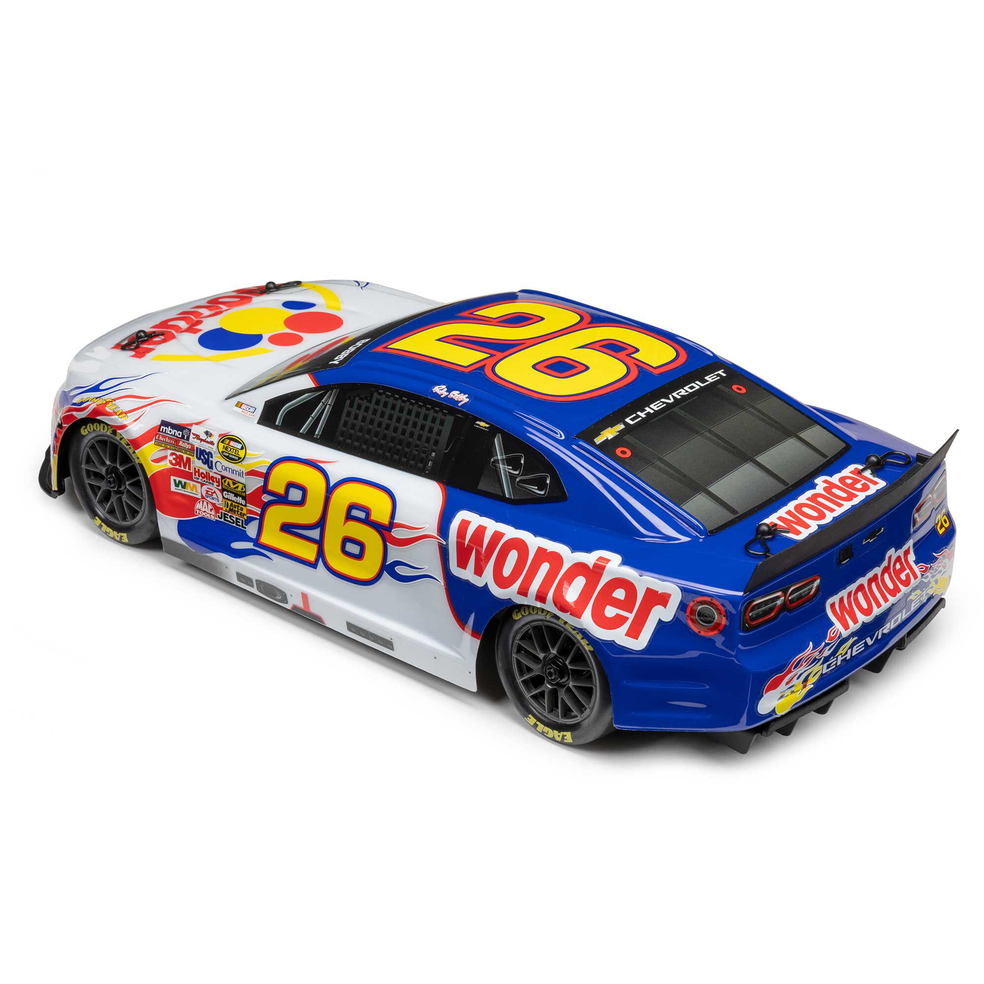 Losi 1:12 NASCAR RC Race Car Ricky Bobby No. 26 2026 Wonder Bread Chevrolet ZL1 2S AWD RTR Brushed On-Road-LOSF1122626