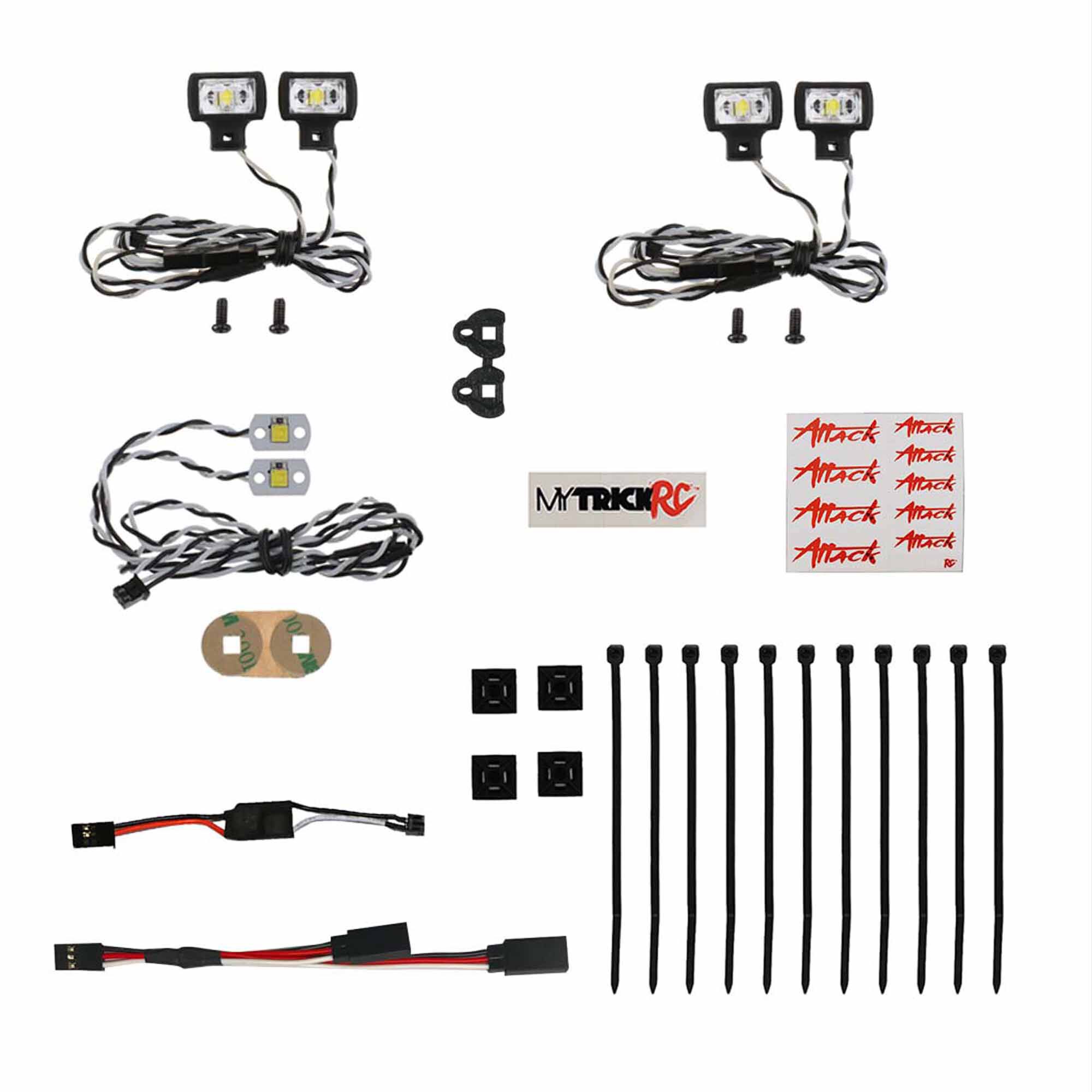 MyTrickRC, Inc. Off-Road Light Kit, 1:10 Axial Capra-MYKAX05