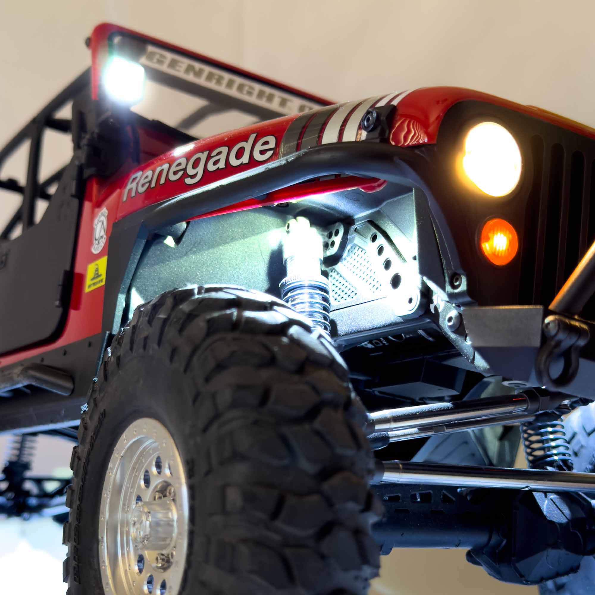 MyTrickRC, Inc. DG-1 Dragon II Deluxe Off-Road Light Kit, 1:10 Axial SCX10 III Jeep CJ-7-MYKAX23