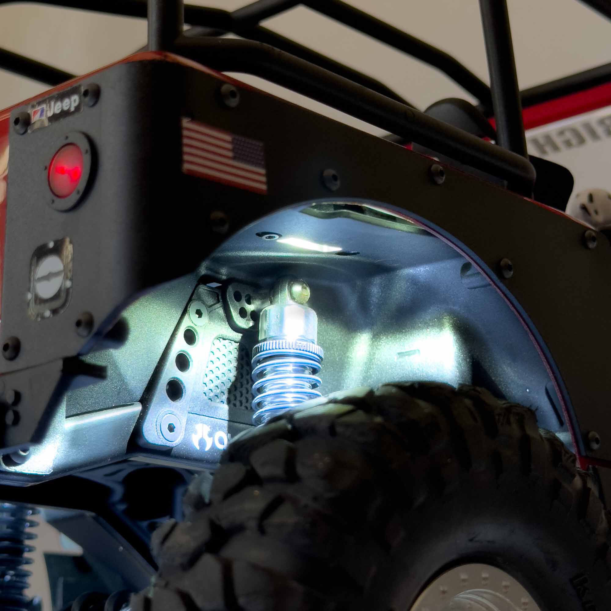 MyTrickRC, Inc. DG-1 Dragon II Deluxe Off-Road Light Kit, 1:10 Axial SCX10 III Jeep CJ-7-MYKAX23