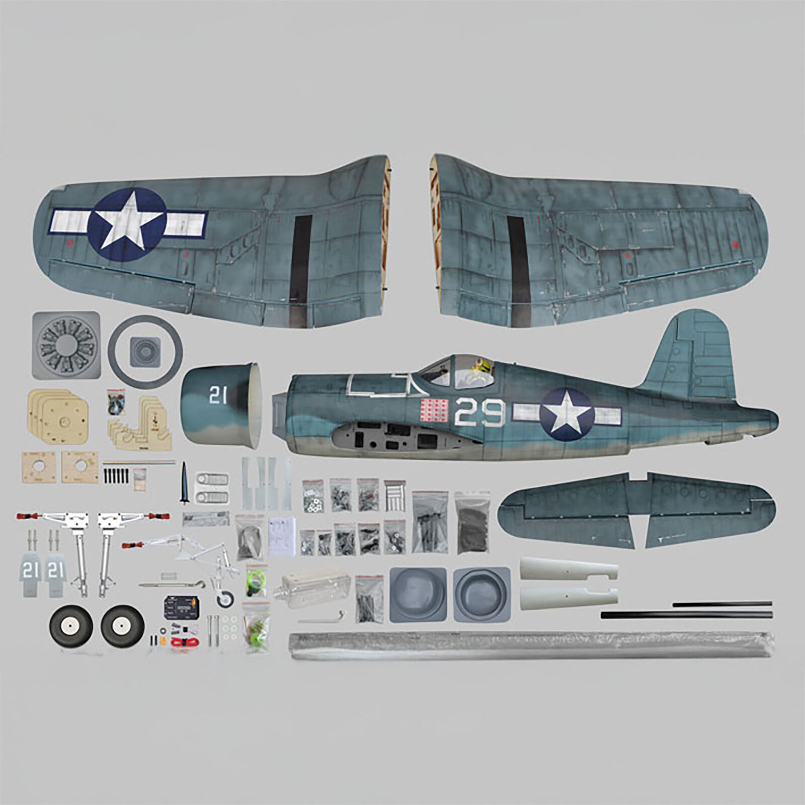 Phoenix Model F4U Corsair 50-60cc ARF with Electric Retracts, 85"-PMMA0201