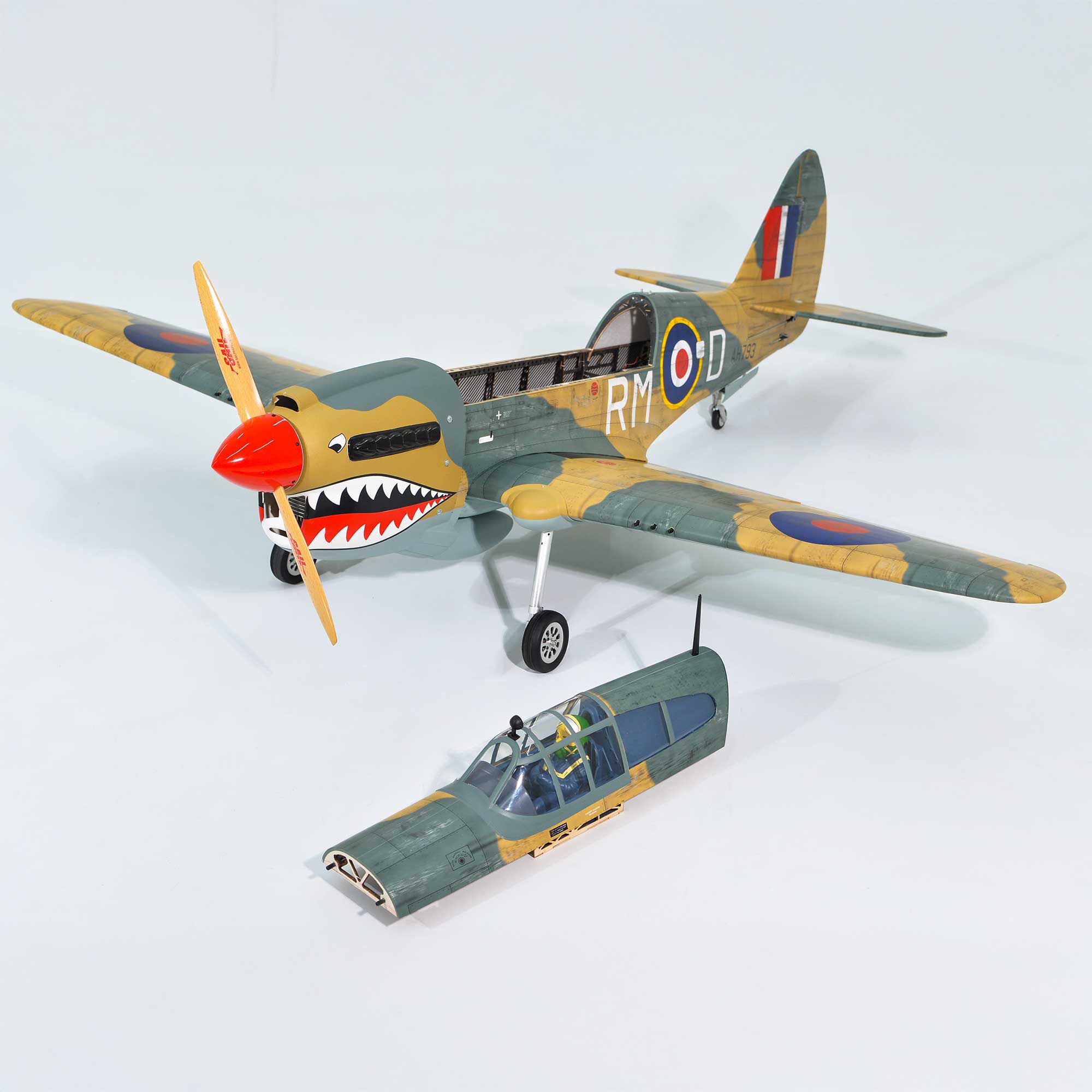 Phoenix Model 2040mm P-40 Warhawk 35-55cc ARF-PMMA0216
