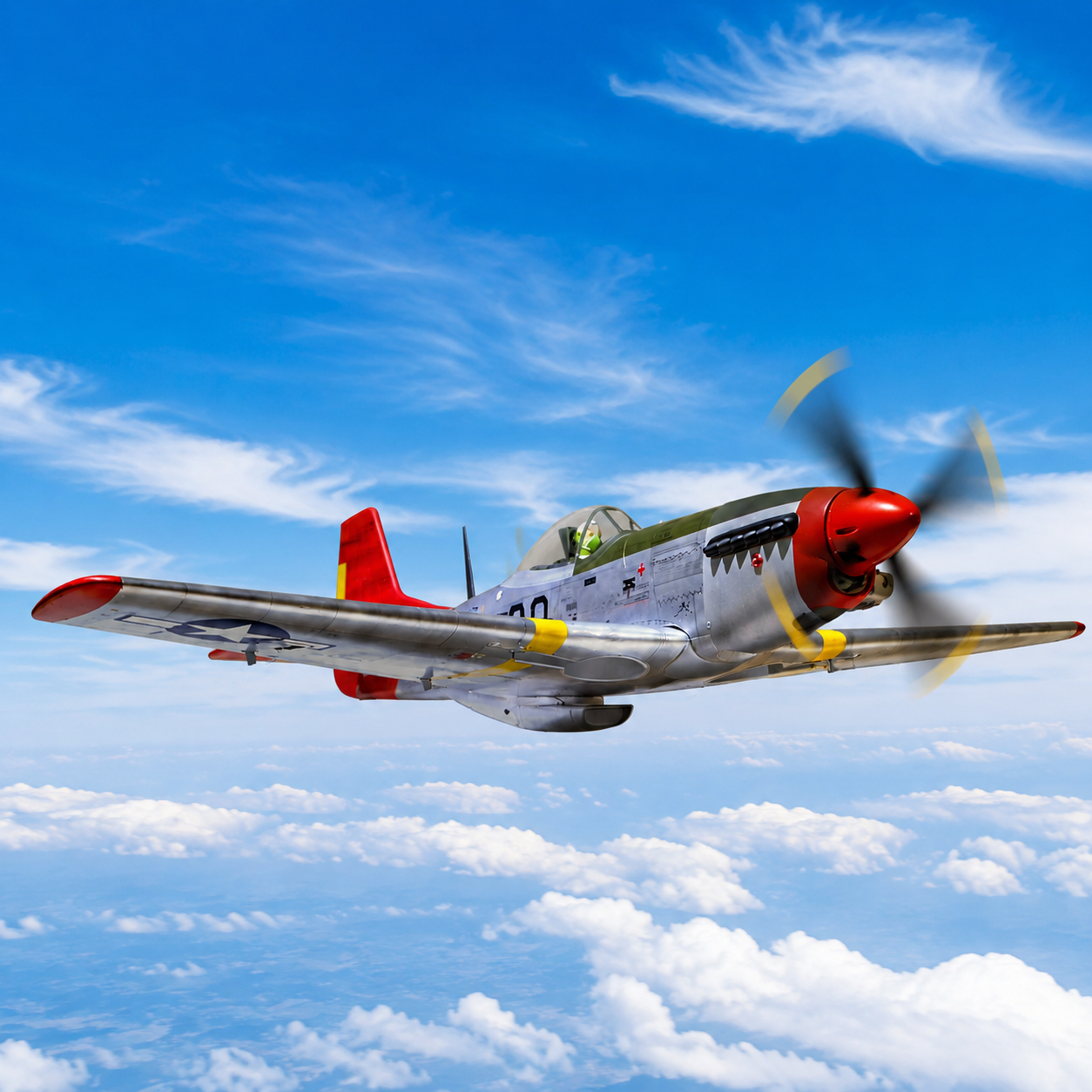 Phoenix Model P51 Corsair 1400mm EP/GP ARF w/ Electric Retracts-PMMPH228