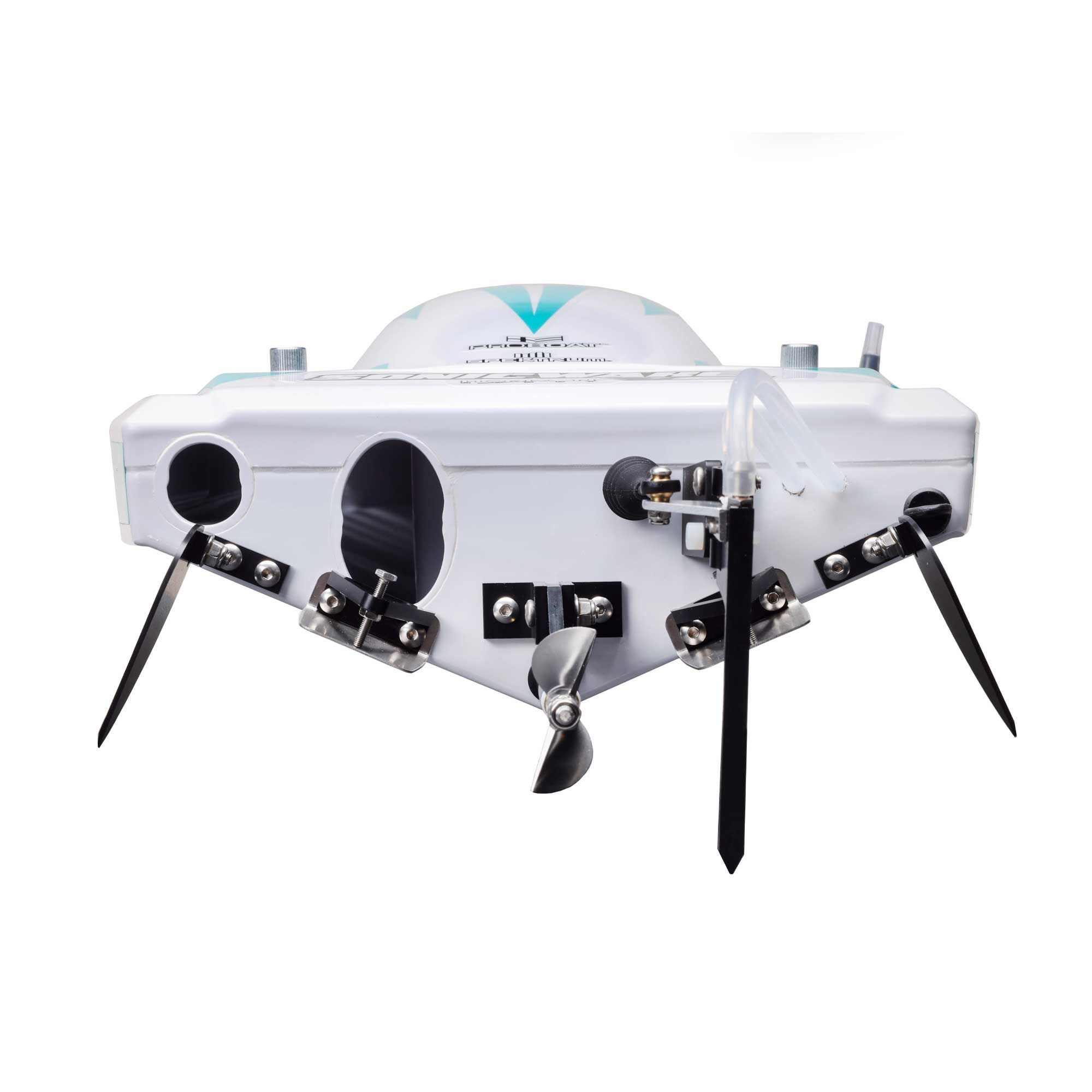 Pro Boat Sonicwake V2 36" Self-Righting Brushless Deep-V RTR RC Boats, Black&White