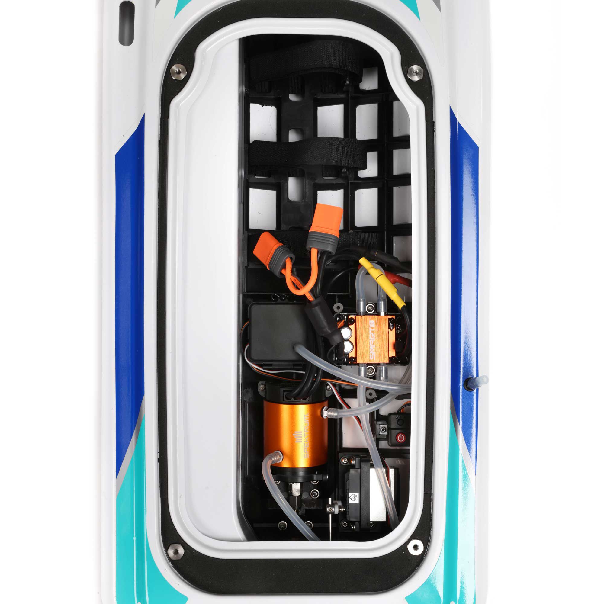 Pro Boat Sonicwake V2 36" Self-Righting Brushless Deep-V RTR RC Boats, Black&White