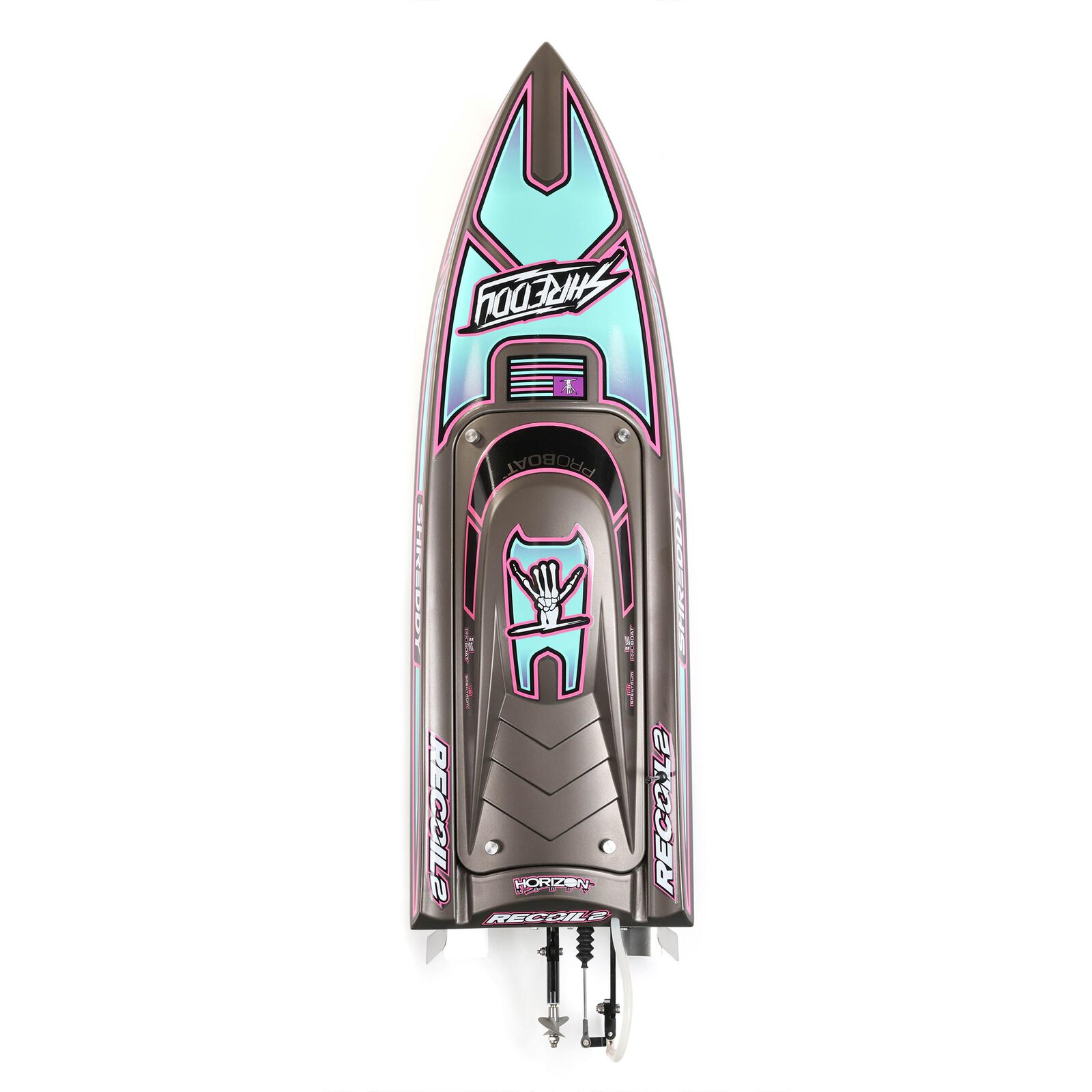 Pro Boat Recoil 2 V2 26" Self-Righting Brushless Deep-V RTR, Heat Wave Visual/Shreddy