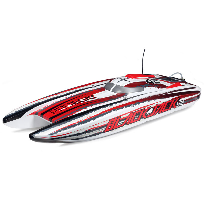 Pro Boat Blackjack 42" 8S Brushless Catamaran RTR, Black&White
