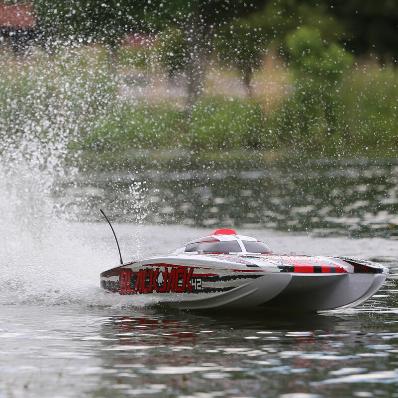 Pro Boat Blackjack 42" 8S Brushless Catamaran RTR, Black&White