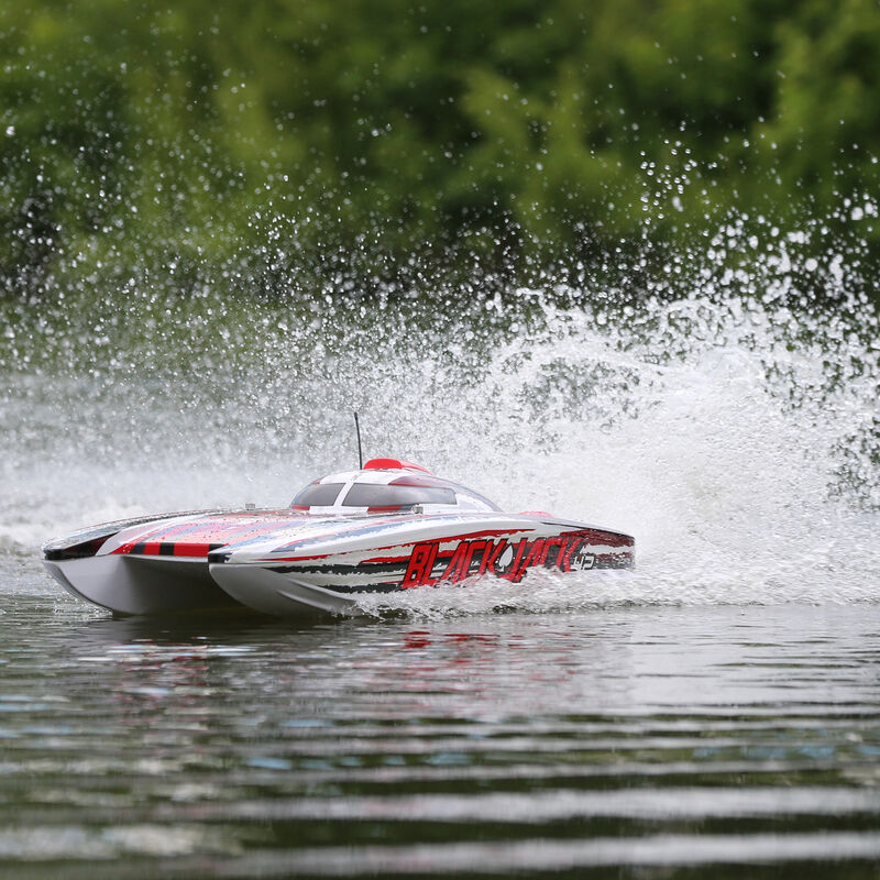 Pro Boat Blackjack 42" 8S Brushless Catamaran RTR, Black&White