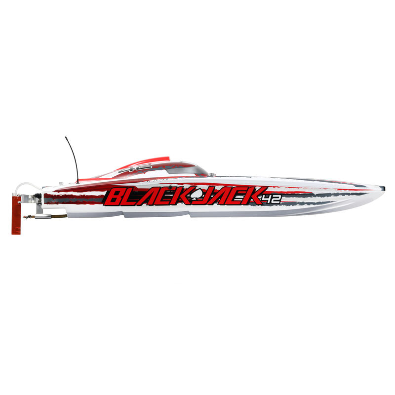 Pro Boat Blackjack 42" 8S Brushless Catamaran RTR, Black&White