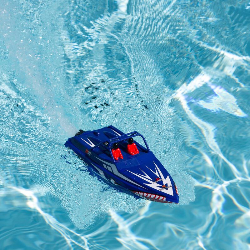 Pro Boat Sprintjet 9" Self-Righting Deep-V Jet Boat Brushed RTR, Silver&Blue