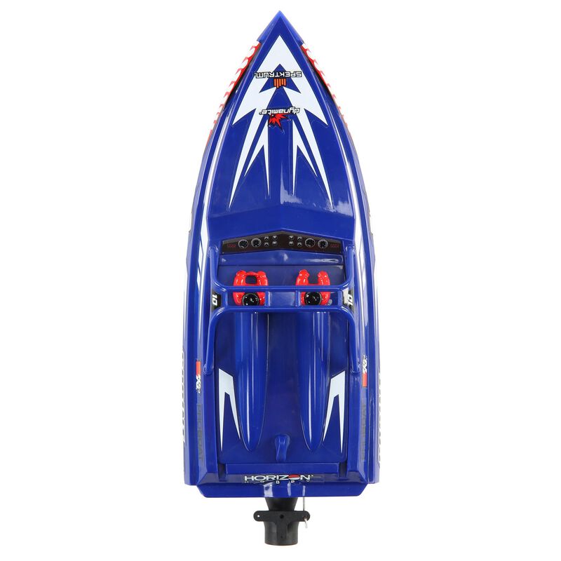 Pro Boat Sprintjet 9" Self-Righting Deep-V Jet Boat Brushed RTR, Silver&Blue