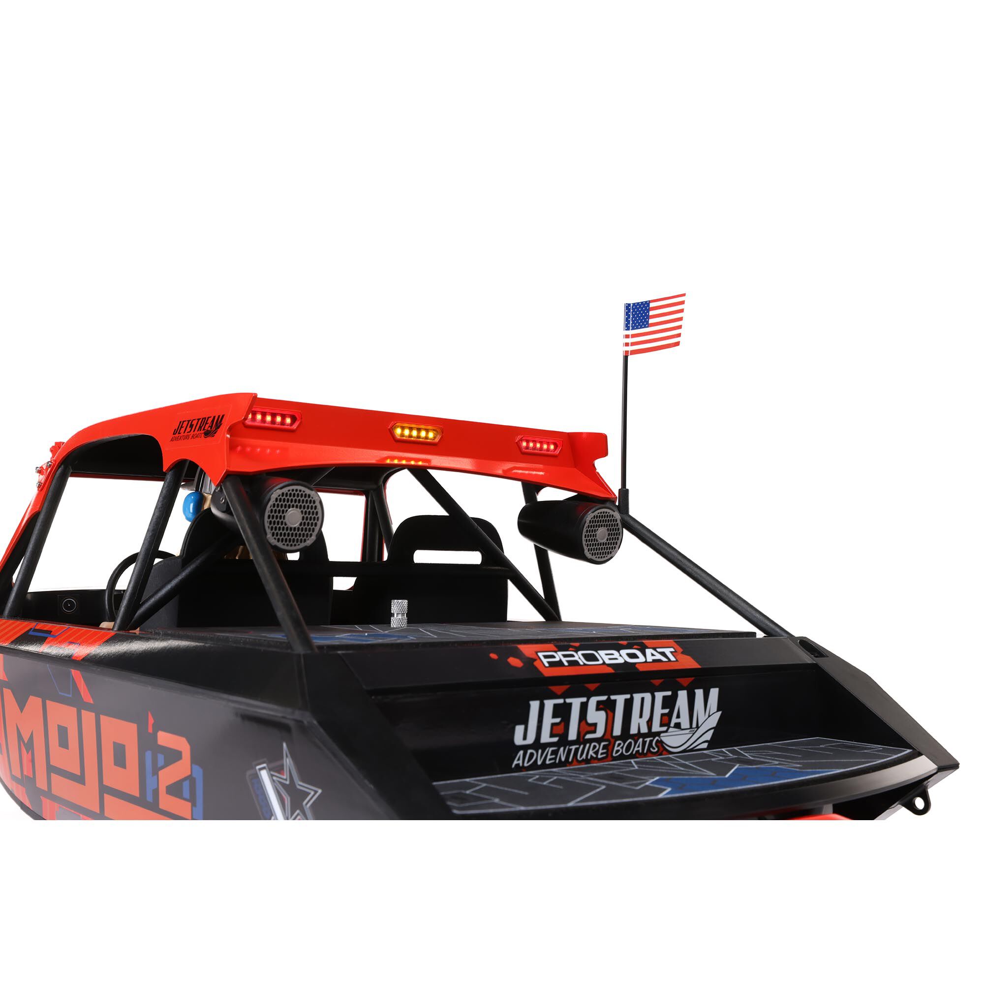 Pro Boat 1:6 24" Jetstream Jet Boat RTR RC Boat, Shreddy-Black&Mojo-Orange