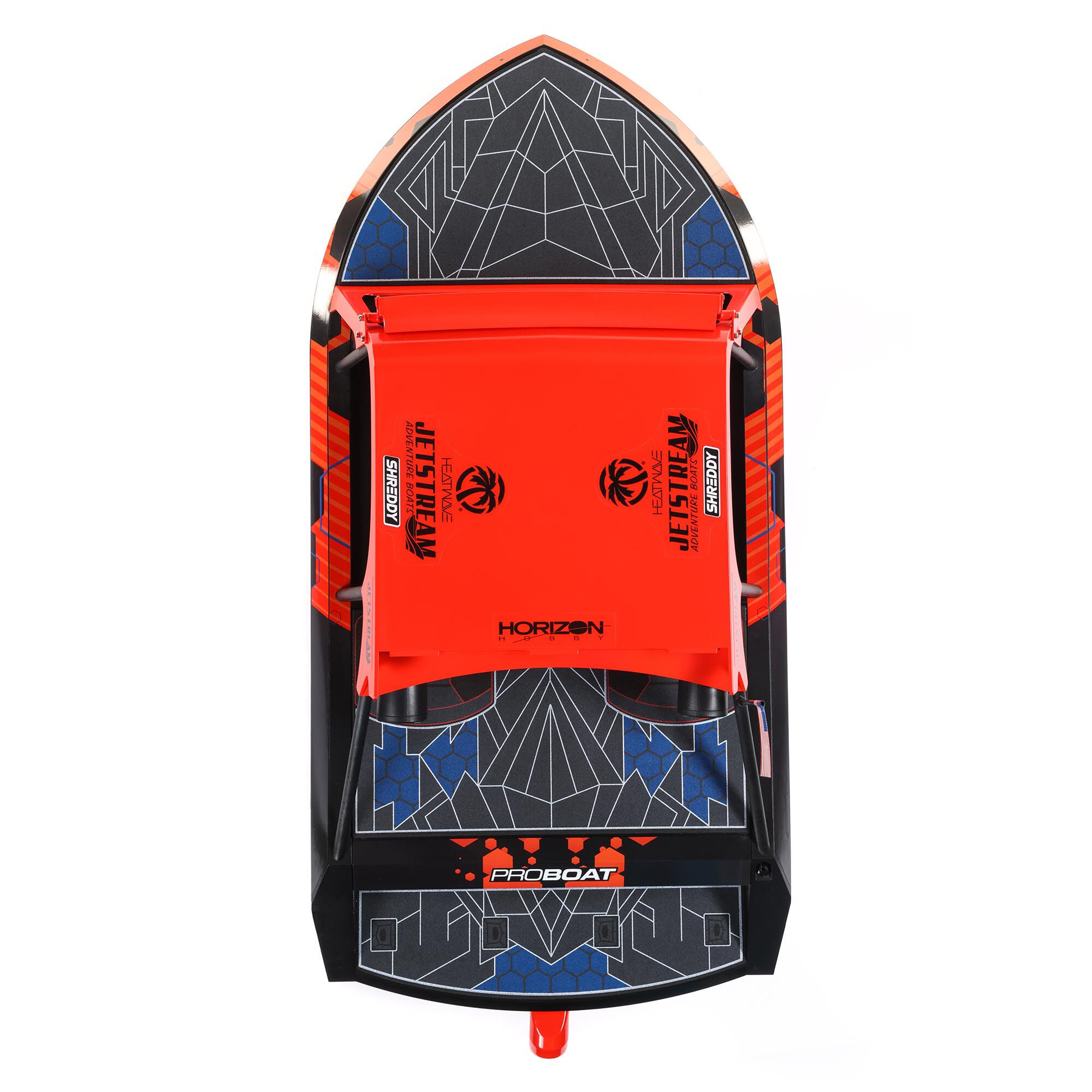 Pro Boat 1:6 24" Jetstream Jet Boat RTR RC Boat, Shreddy-Black&Mojo-Orange