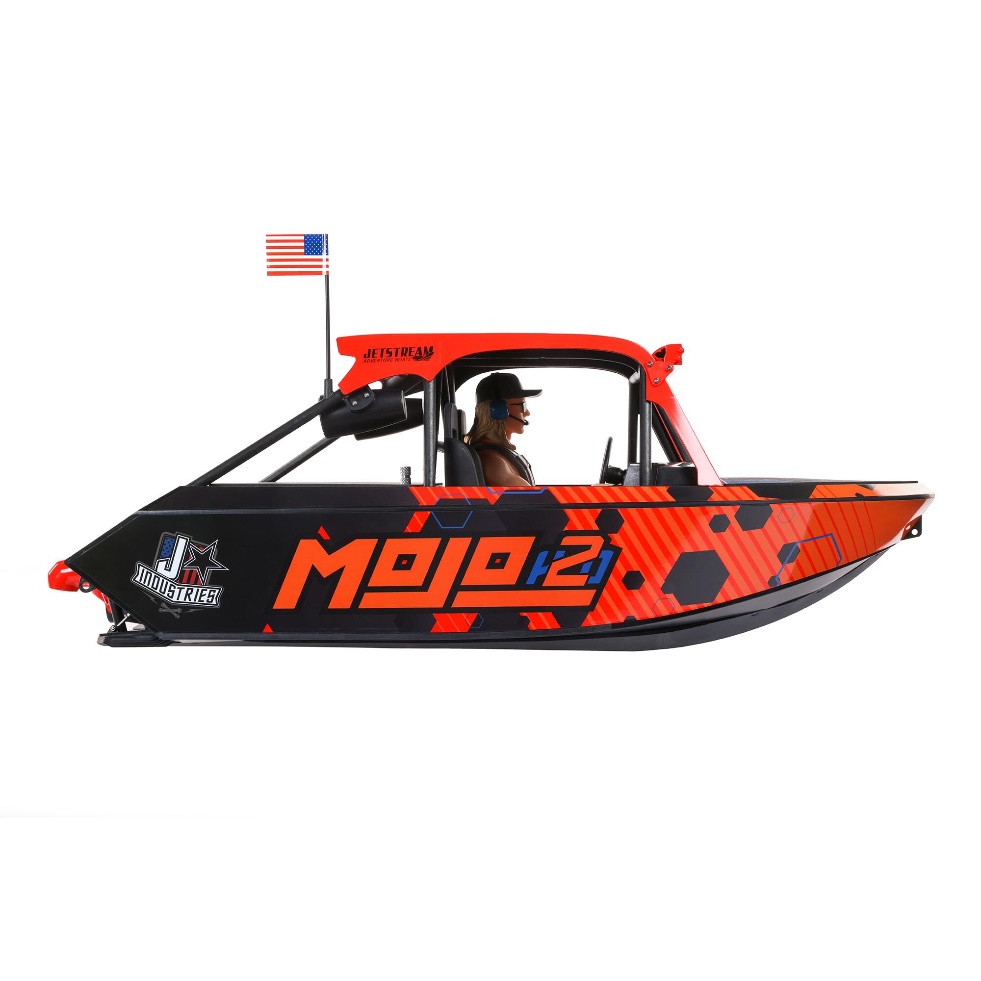 Pro Boat 1:6 24" Jetstream Jet Boat RTR RC Boat, Shreddy-Black&Mojo-Orange
