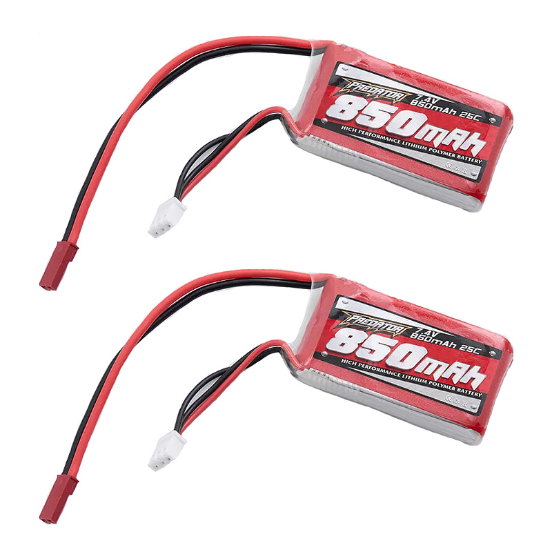 Battery 7.4V 850mah 25C JST Plug-PRBAT002