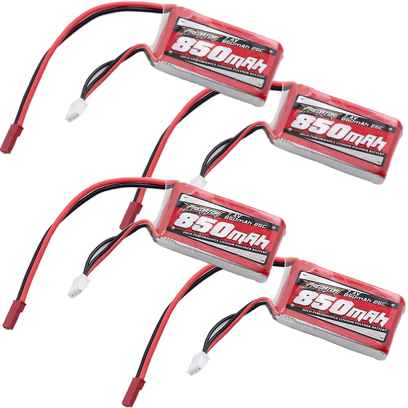 Battery 7.4V 850mah 25C JST Plug-PRBAT002