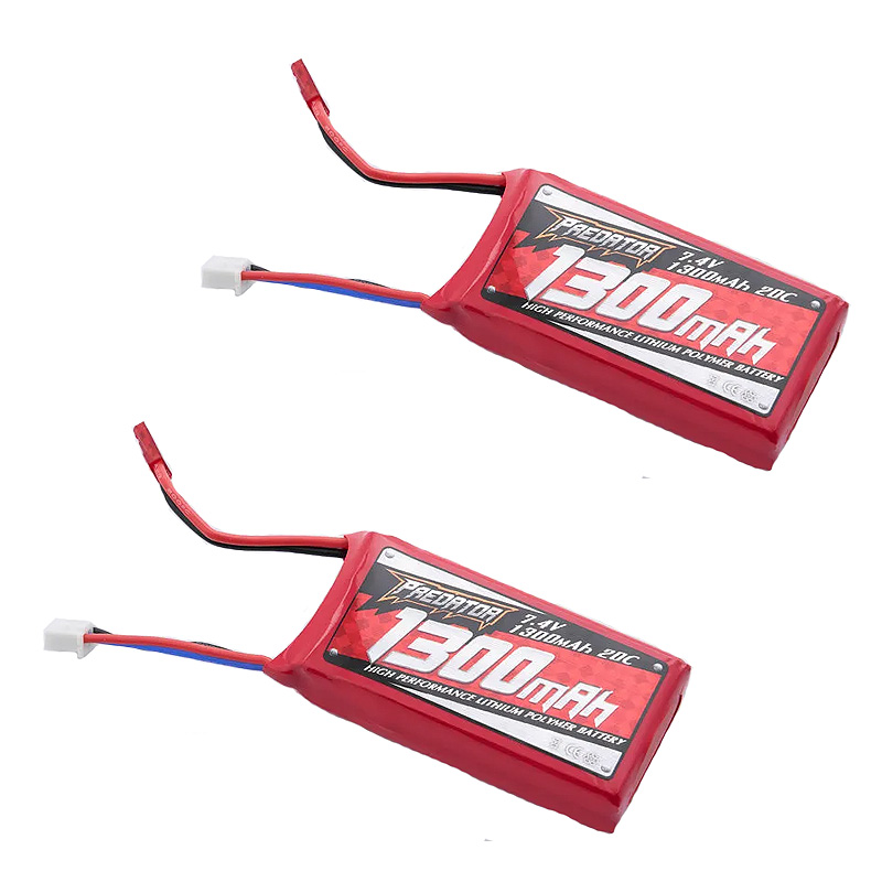 Battery 7.4V 1300mAh 20C JST Plug