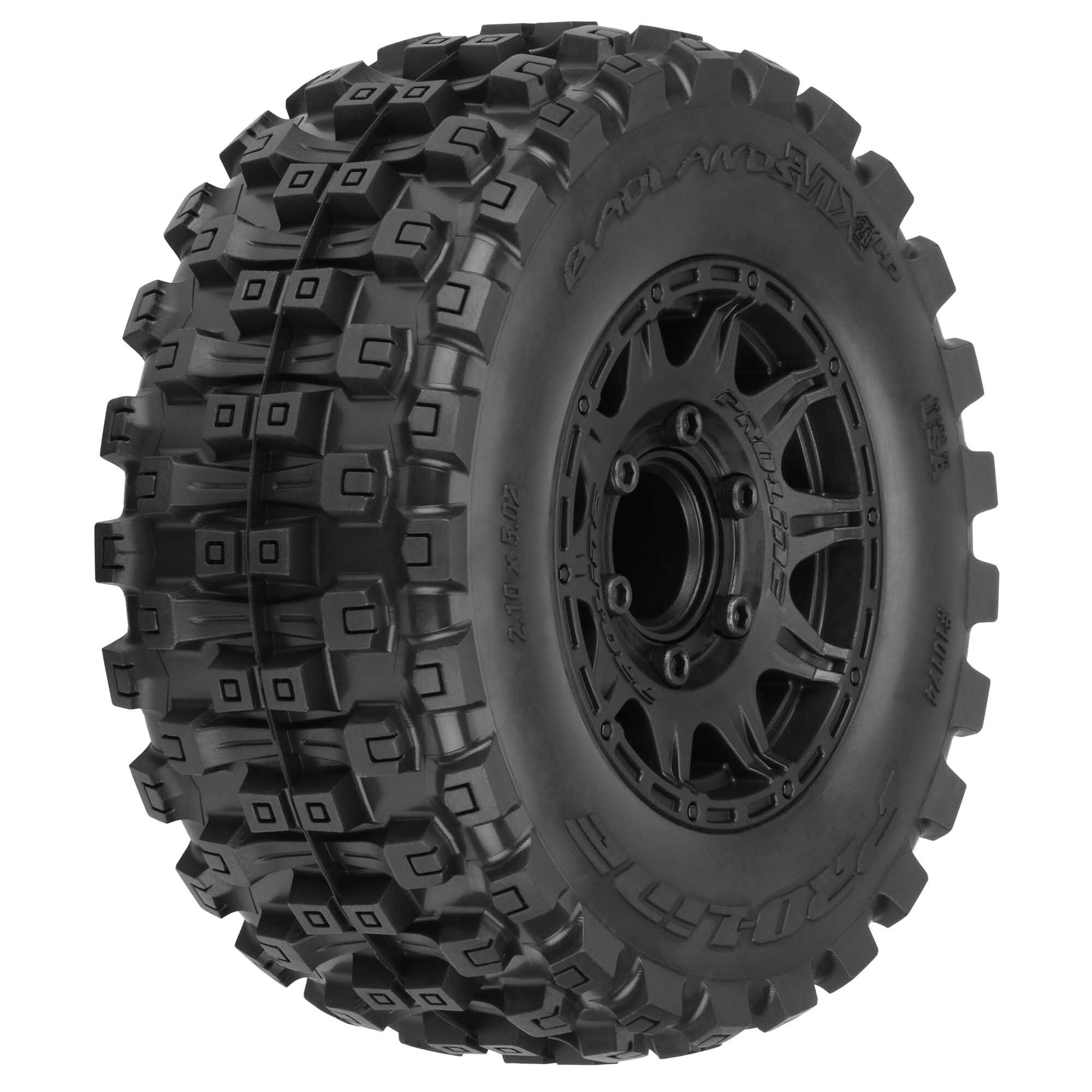 Pro-Line Racing 2Pcs 1:10 Badlands MX28 BELTED F/R 2.8
