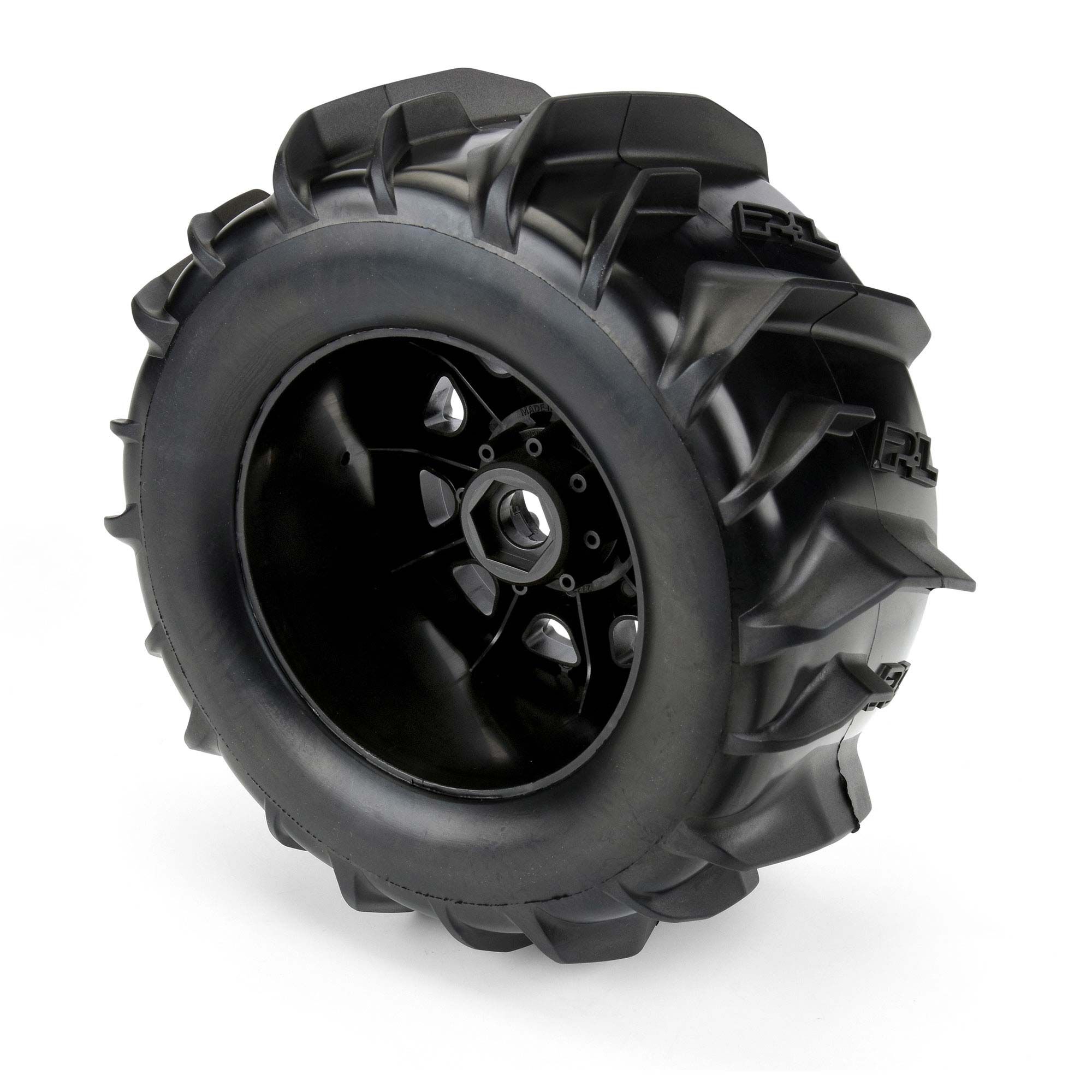 Pro-Line Racing 1:8 Dumont F/R 3.8" MT Tires Mounted 17mm Black Raid (2)-PRO1019210