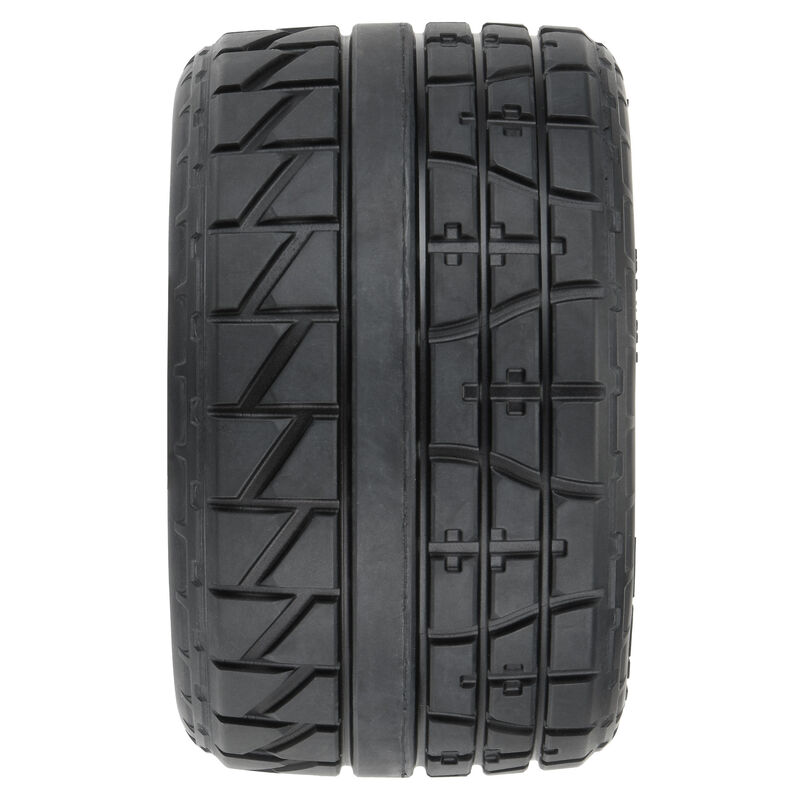 Pro-Line Racing 1/8 Menace HP BELTED F/R 3.8" MT Tires Mounted 17mm Black Raid (2)-PRO1020610
