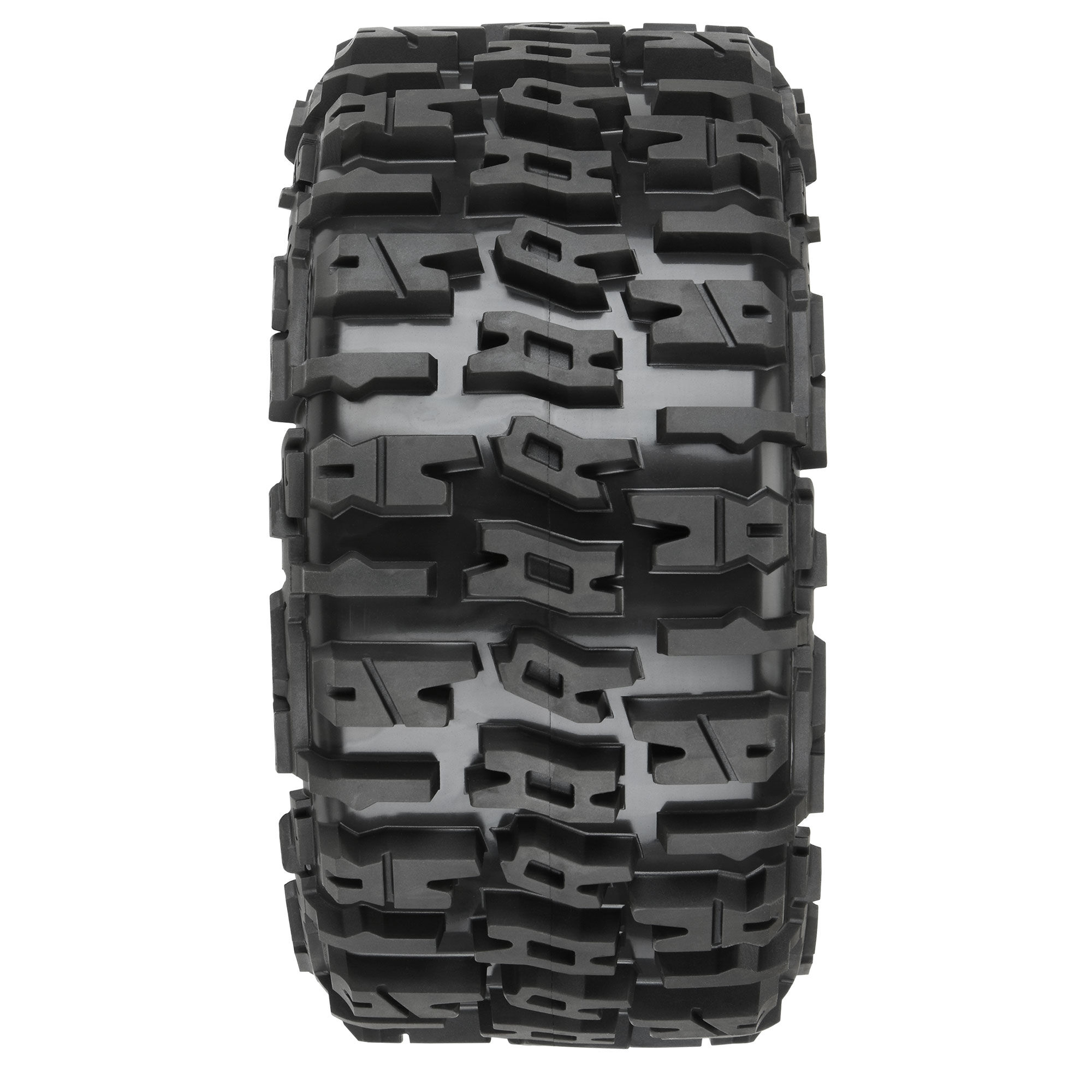 Pro-Line Racing 1:6 Trencher F/R 5.7” Tires Mounted 24mm Black Raid 8x48 Hex (2)-PRO1024010