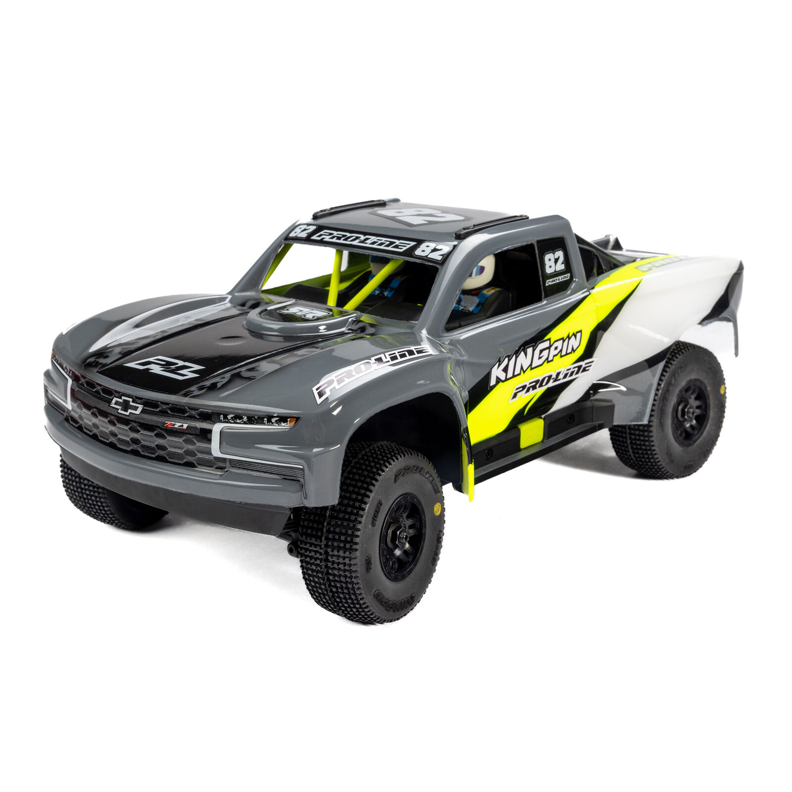 Pro-Line Racing 1/16 King Pin Front/Rear Tires MTD 12mm Black Split Six (4): MOJAVE GROM-PRO1028510