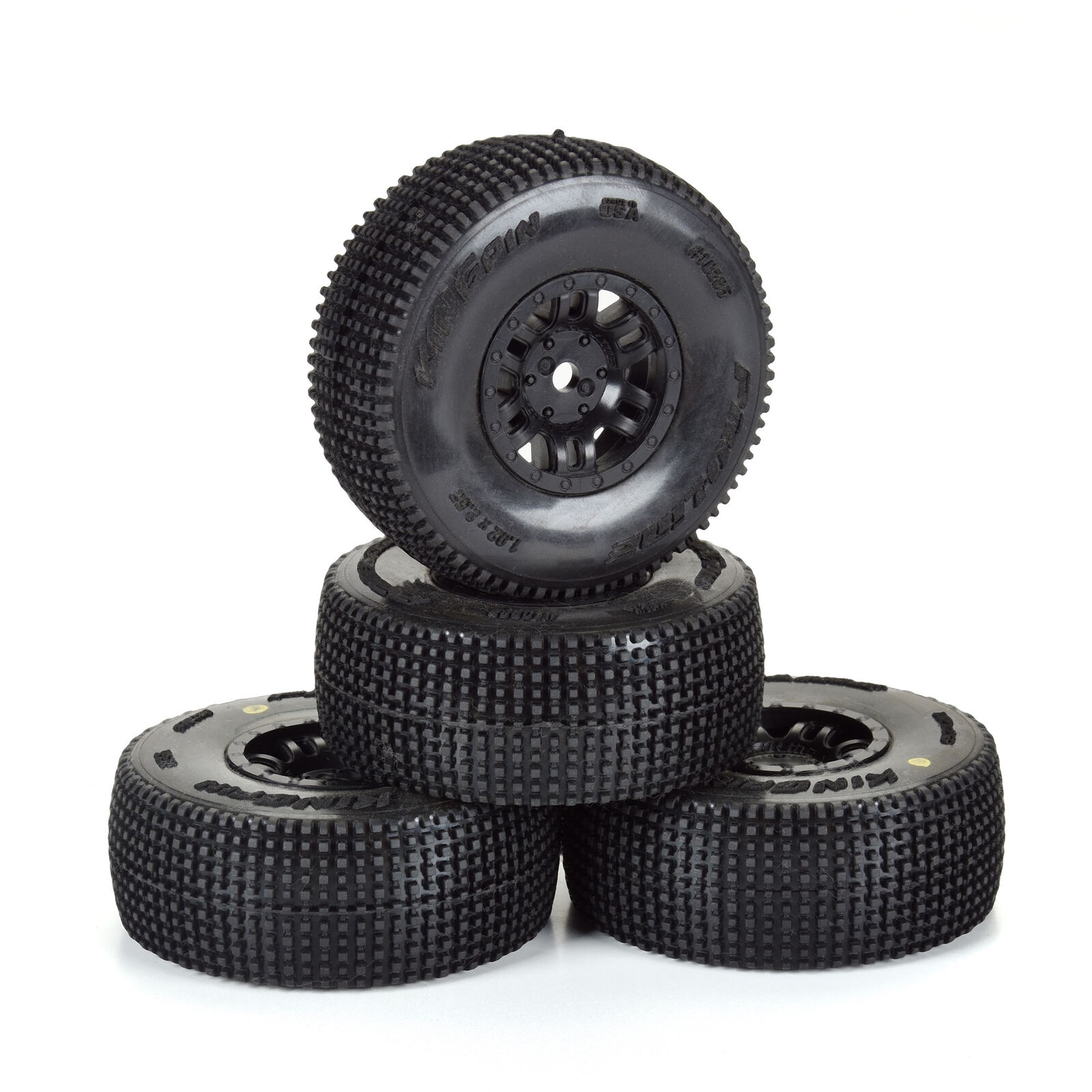 Pro-Line Racing 1/16 King Pin Front/Rear Tires MTD 12mm Black Split Six (4): MOJAVE GROM-PRO1028510