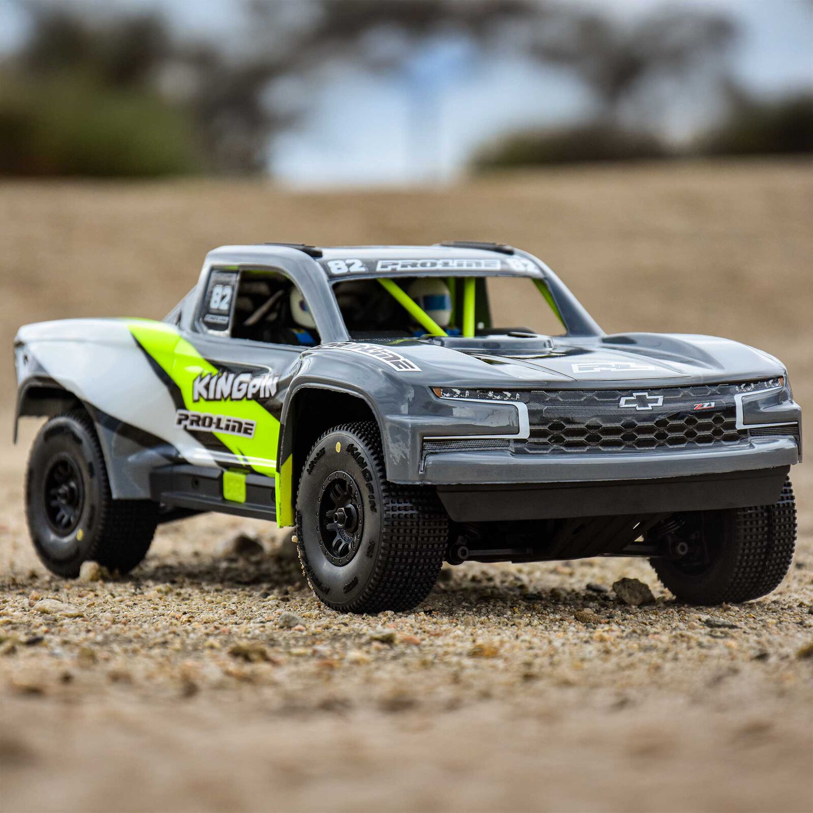 Pro-Line Racing 1/16 King Pin Front/Rear Tires MTD 12mm Black Split Six (4): MOJAVE GROM-PRO1028510